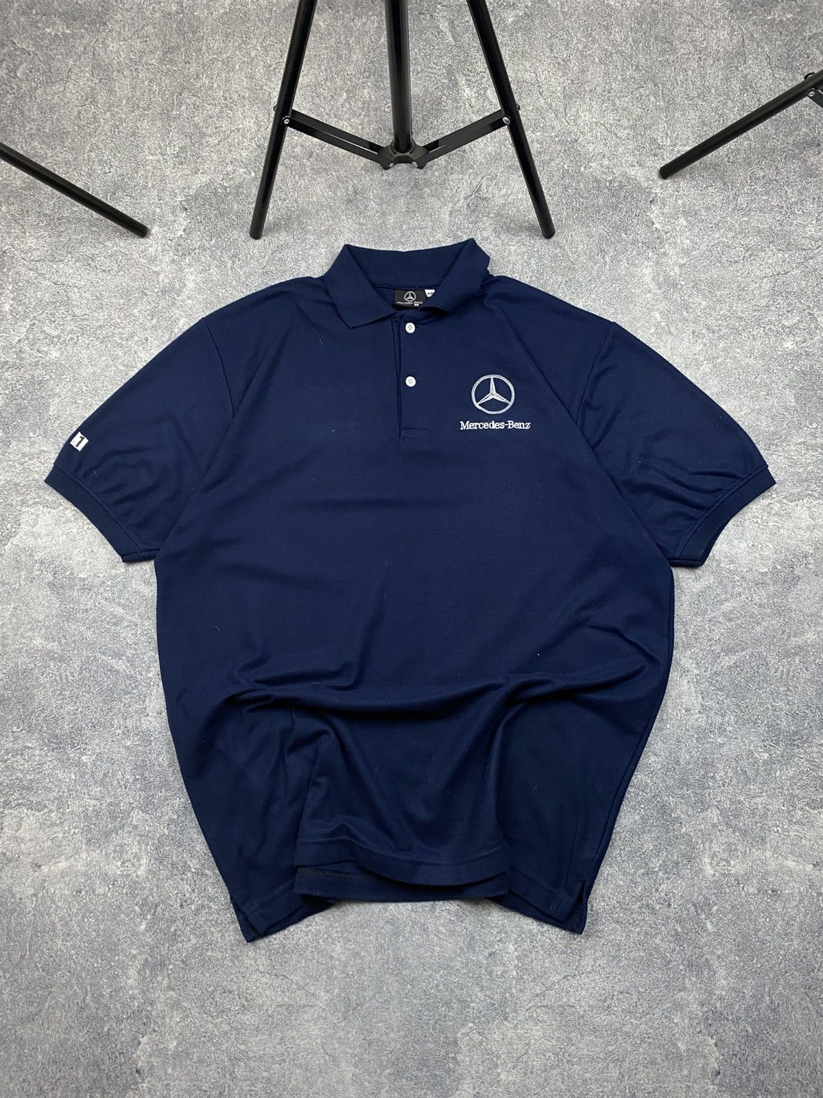 Mercedes-Benz × Vintage Mercedes Benz vintage polos tee 90s Size US XXL / EU 58 / 5 - 2 Thumbnail