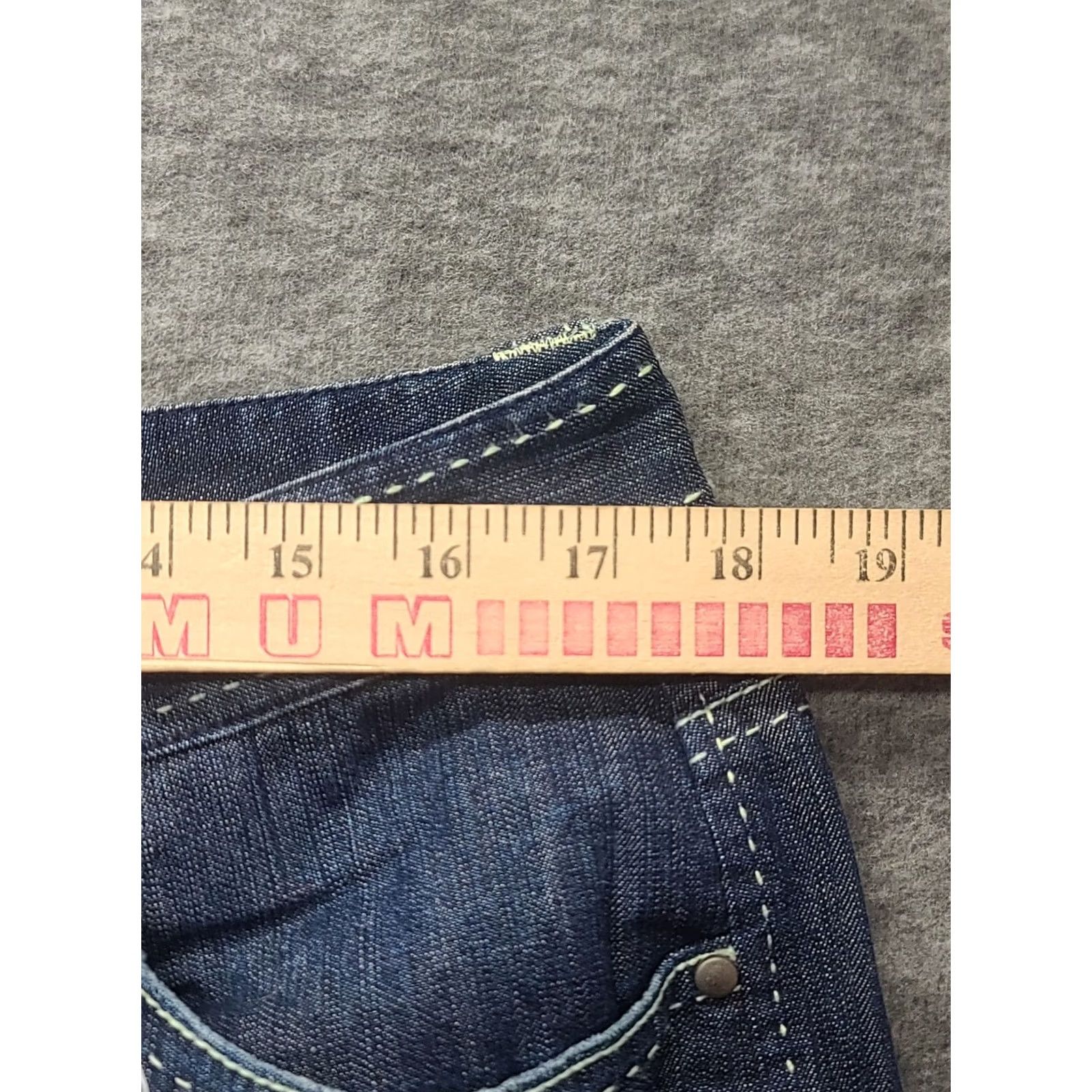 Tommy Hilfiger Tommy Hilfiger Jeans Womens 14 34x32 Stretch Hipster Boot Regular Fit Mid Rise Blue Denim Cotton Spandex Jeans Women Hipster Bootcut 90s? Size 36" / US 14 / IT 50 - 4 Thumbnail
