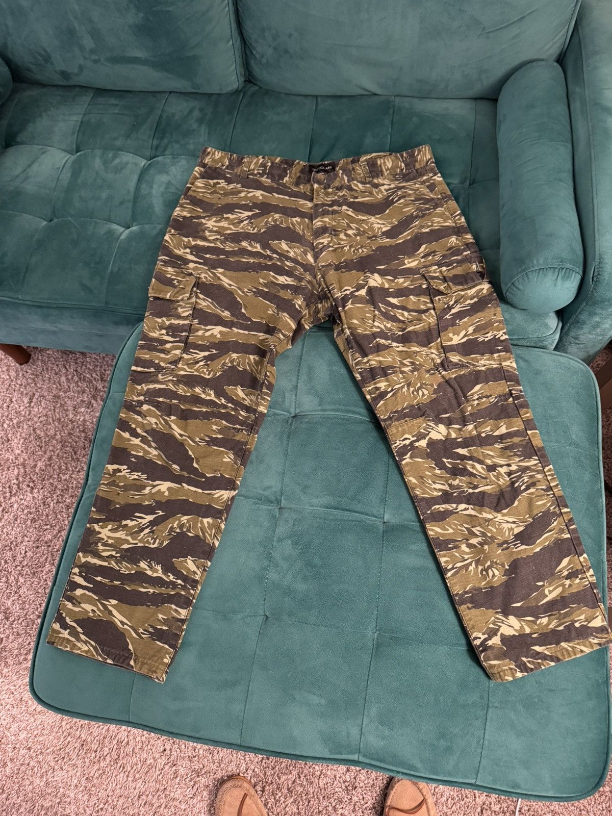 Outclass Outclass Tiger Stripe Camo Cargo Pants Size US 35 - 1 Thumbnail
