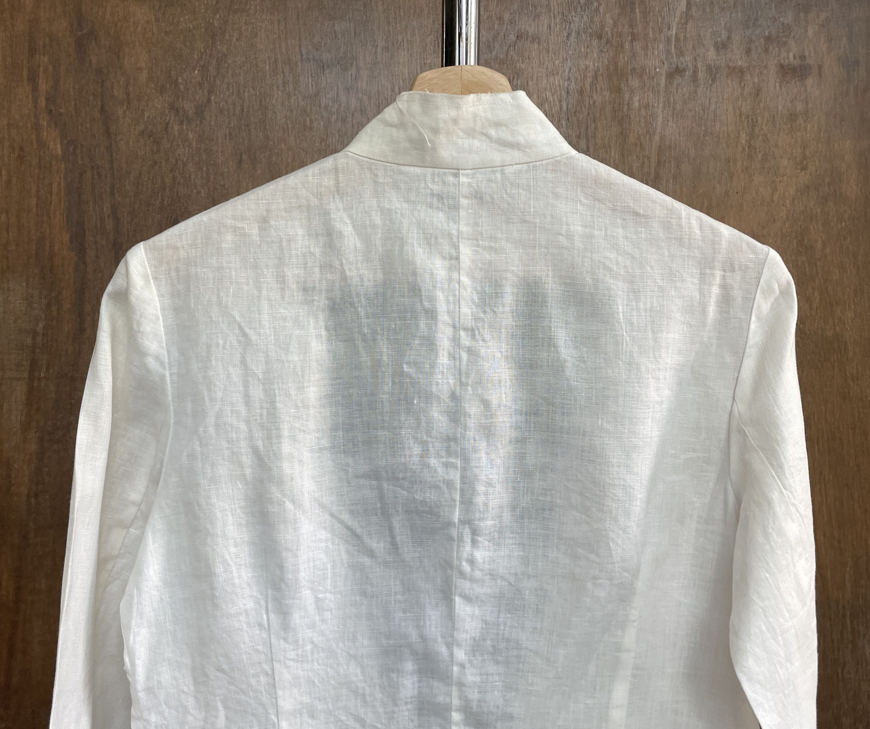 Vivienne Tam VIVIENNE TAM Flower Embroidery White Rayon Shirt Size S / US 4 / IT 40 - 5 Thumbnail