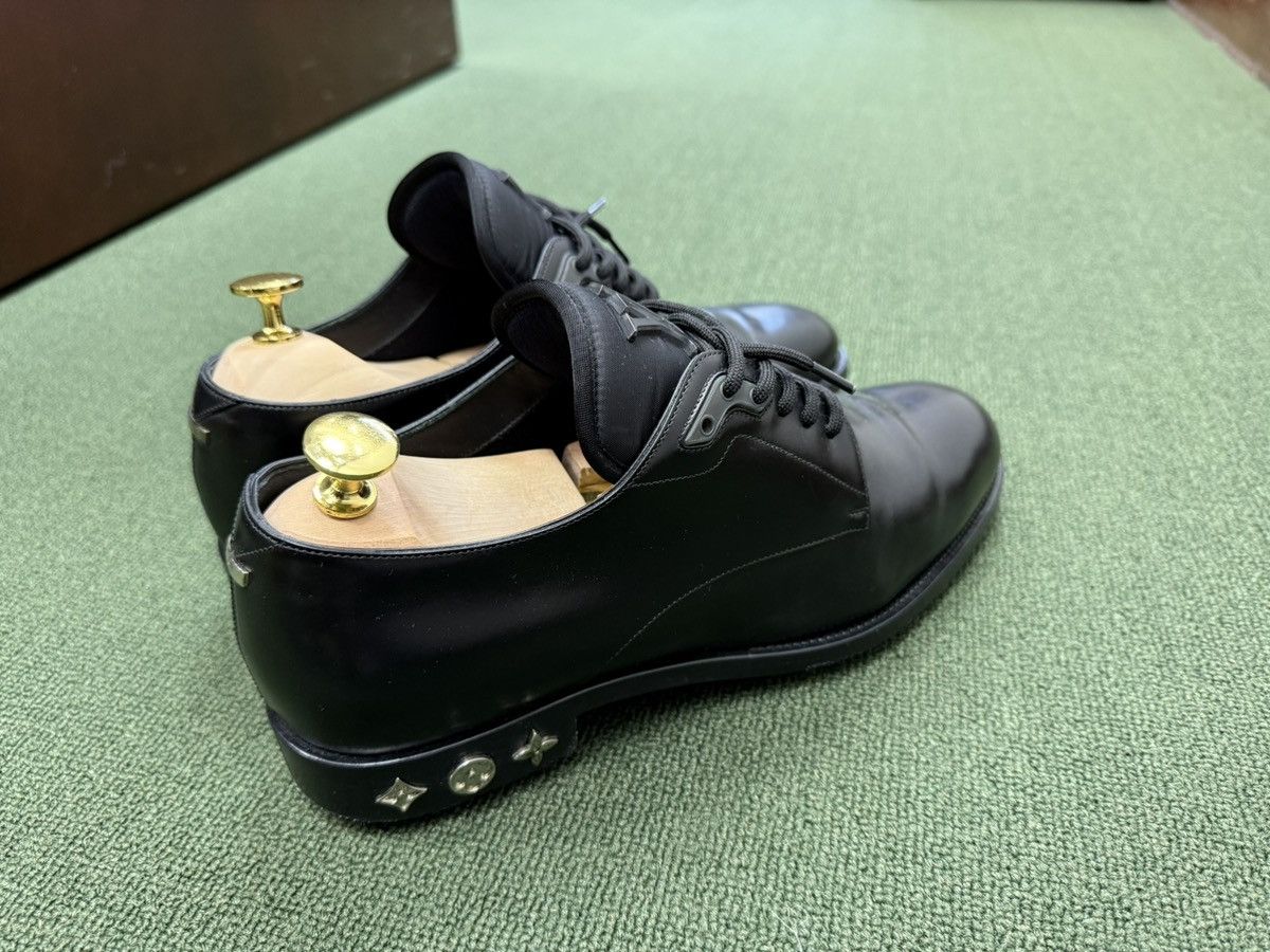 Louis Vuitton Louis Vuitton black leather monogram lace up shoes 7 Size US 7 / EU 40 - 3 Thumbnail