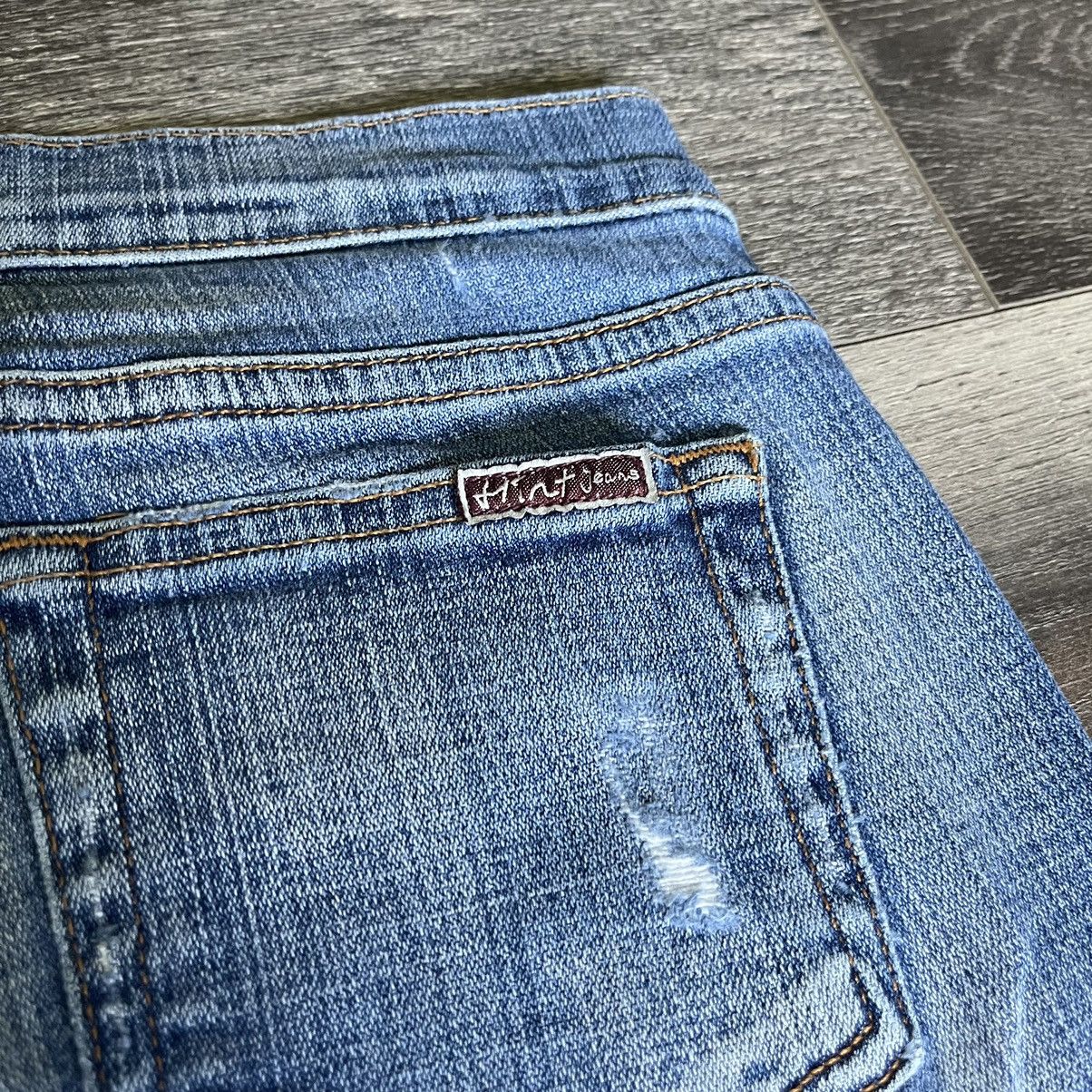 Vintage Vintage Y2K Hint Jeans Low Rise Flare Boot Cut Denim Jeans 5 Size 27" / US 4 / IT 40 - 3 Thumbnail