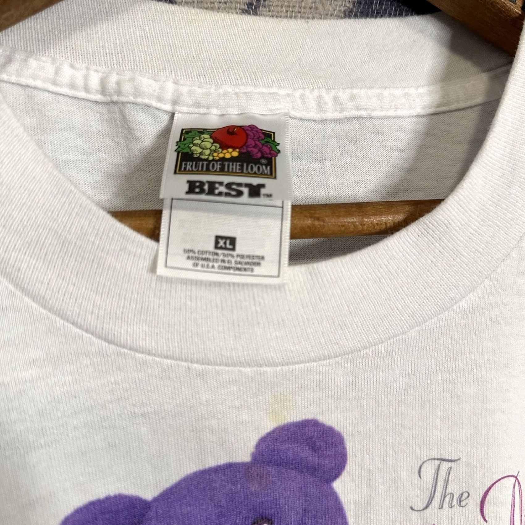 Fruit Of The Loom VINTAGE 1998 Princess Diana Of Wales Beanie Babies Graphic T Shirt XL White 90s Nike Size US XL / EU 56 / 4 - 3 Thumbnail