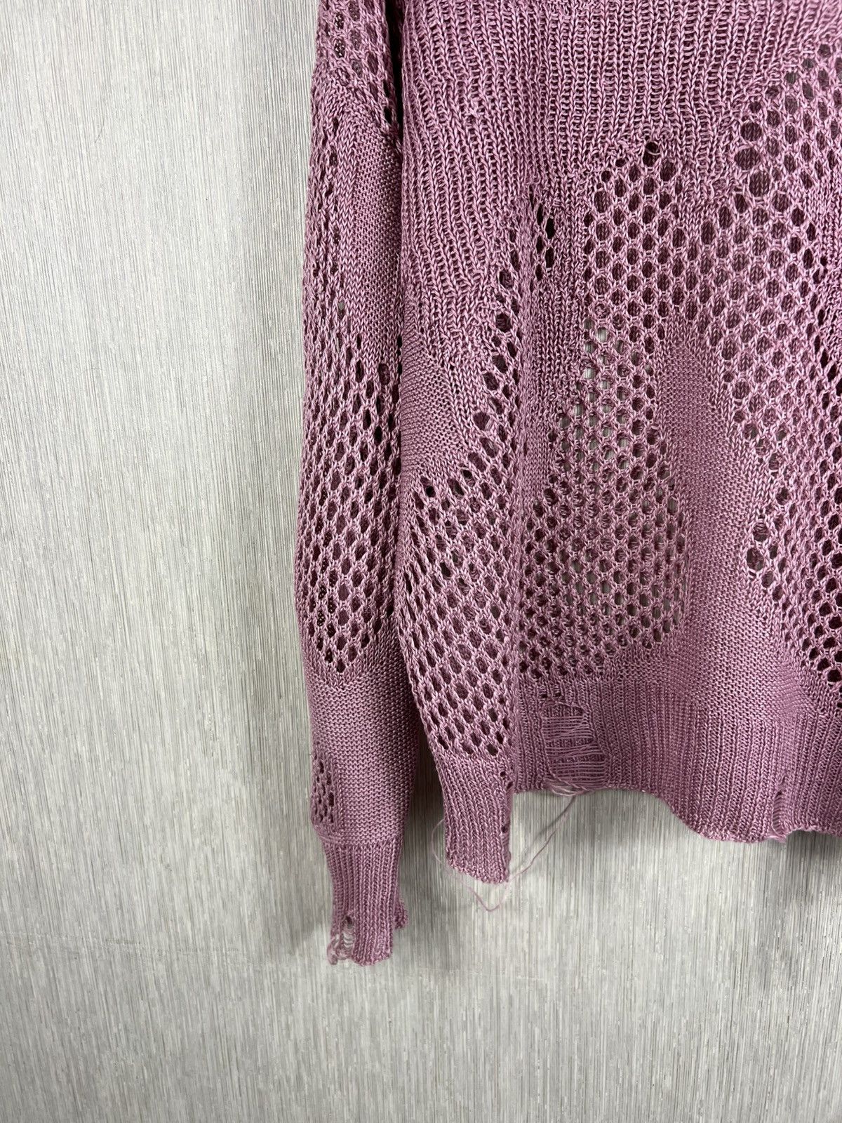 Diesel Diesel distressed open knit thrashed sweater oversize spider Size XS / US 0-2 / IT 36-38 - 7 Thumbnail