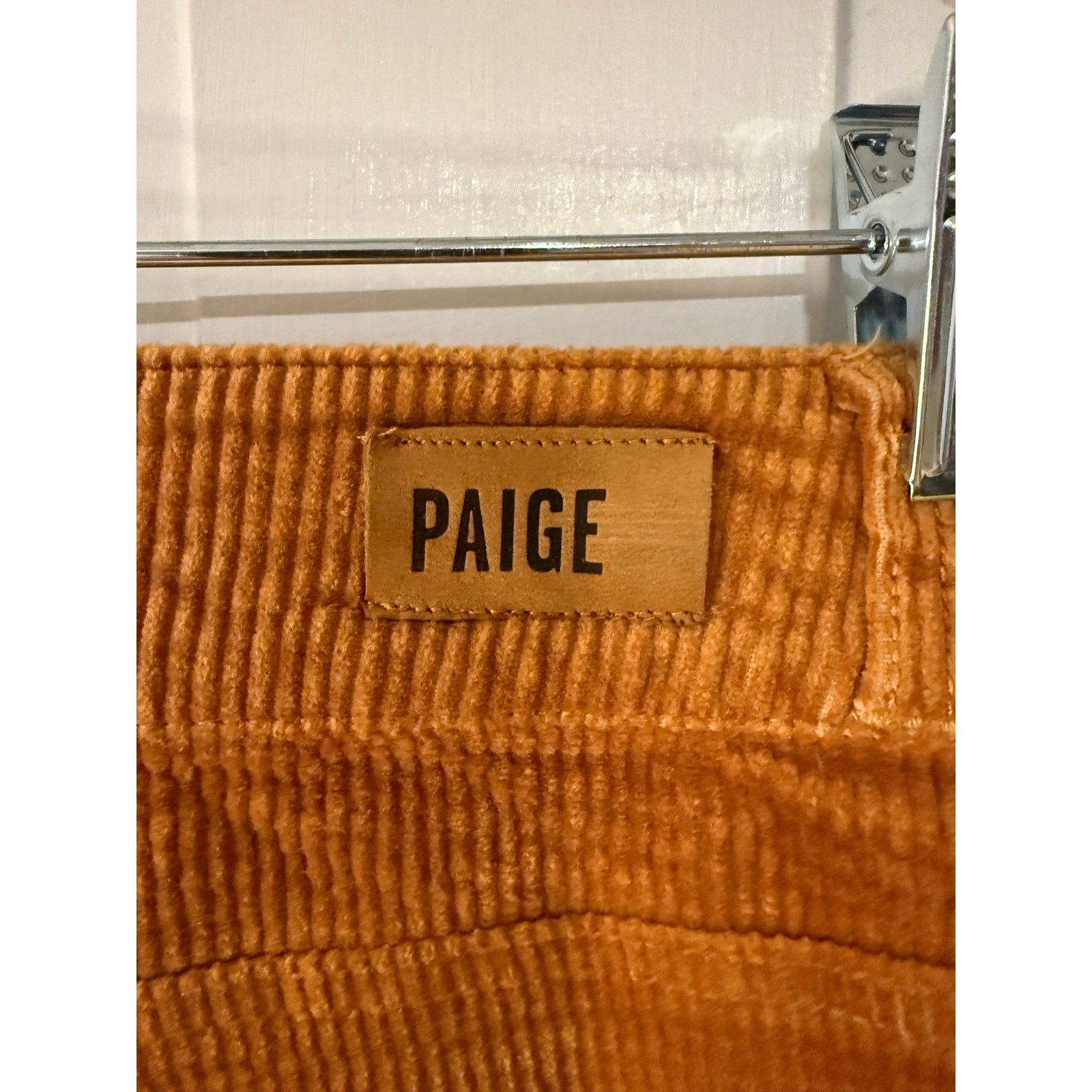Paige Paige Burnt Orange Corduroy Jeans Huxton Ankle size 28 Size 28" / US 6 / IT 42 - 8 Thumbnail