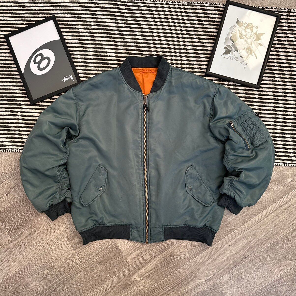 Vintage OG FOSTEX GARMENTS MA-1 BOMBER JACKET RAF SIMMONS ARCHIVE