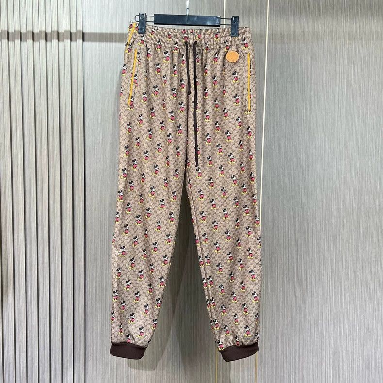 Gucci Gucci Size s Co-branded full print old flower Mickey trous Size US 32 / EU 48 - 1 Thumbnail