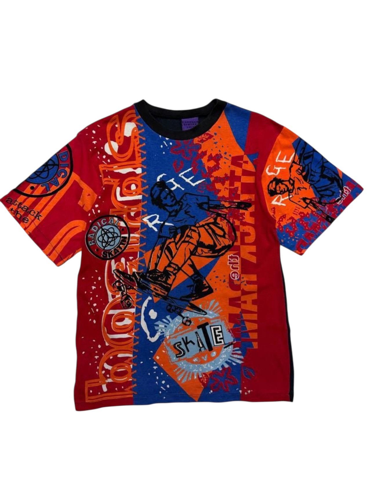 Vintage 💥Insane💥Vintage 80’s Casual Street Skate Geng Ovp Print Rare Size US S / EU 44-46 / 1 - 1 Thumbnail