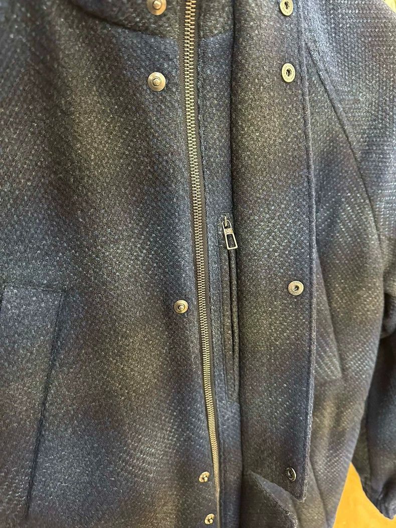 Loro Piana LORO PIANA Blue and black checkered cashmere coat Size XS / US 0-2 / IT 36-38 - 7 Thumbnail