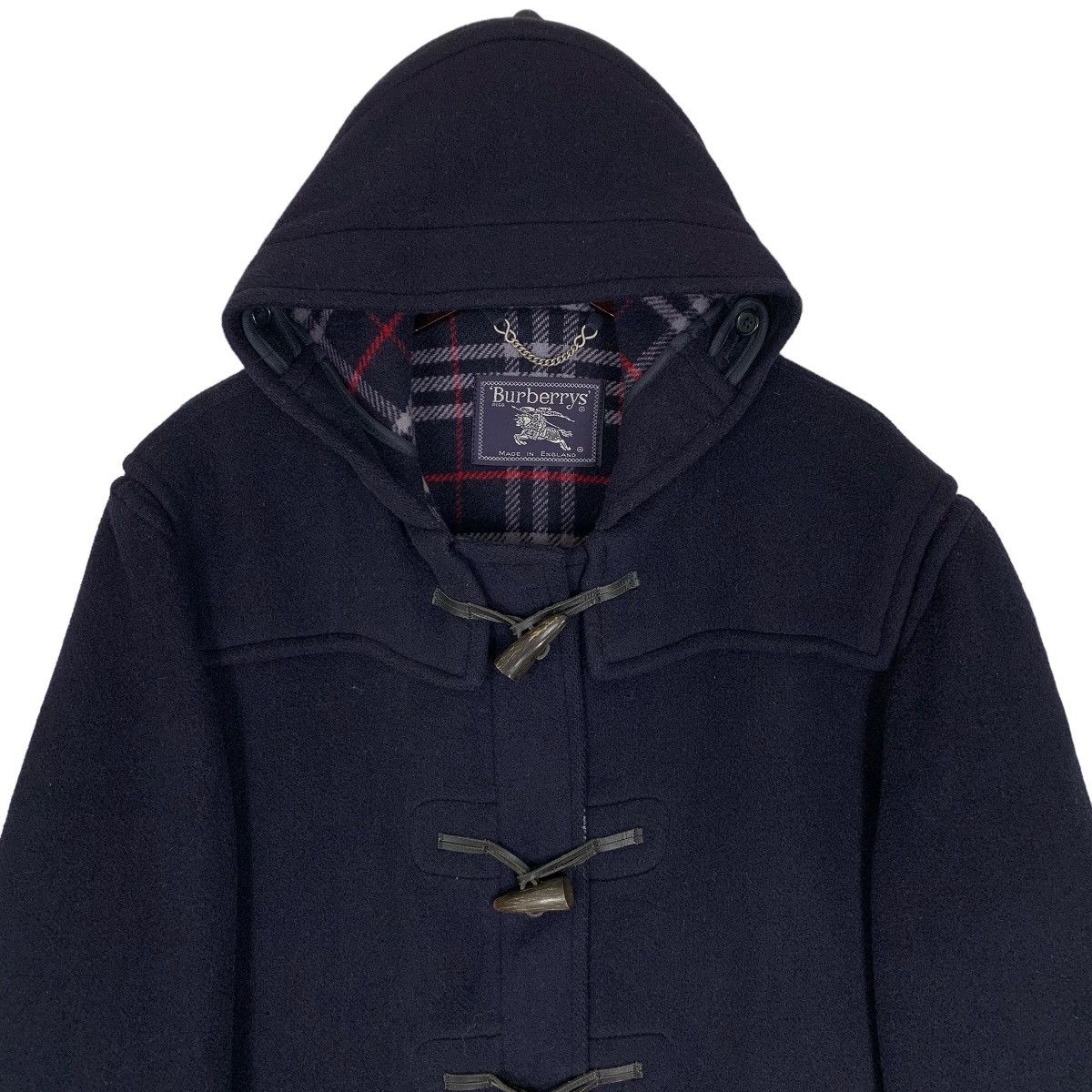 Burberry Vintage Burberrys Duffle Coat Nova Check Burberrys Size US M / EU 48-50 / 2 - 2 Thumbnail