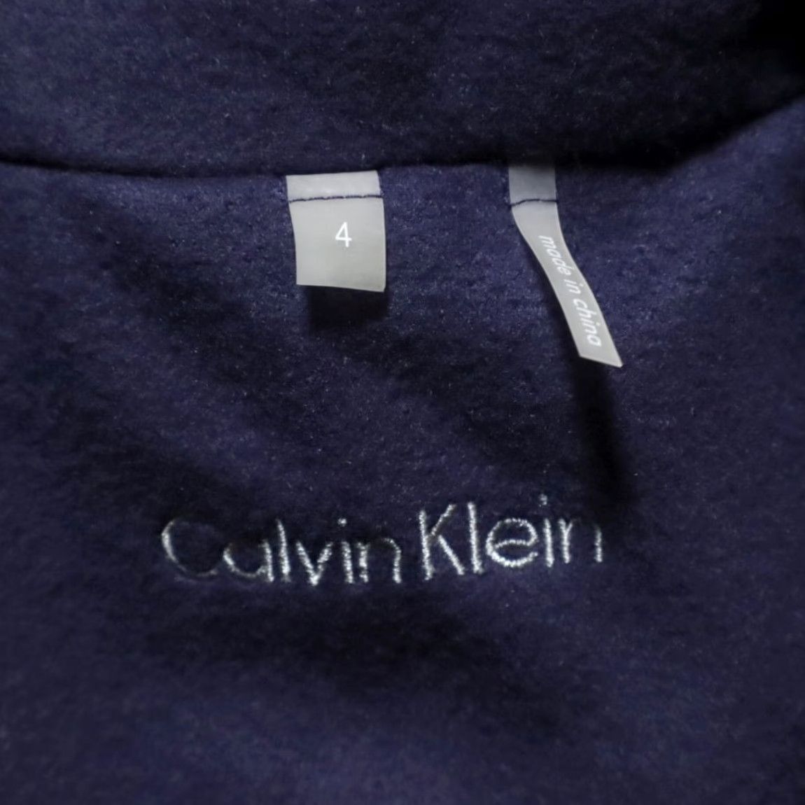 Calvin Klein Calvin Klein Navy Double Faced Peacoat Jacket Women's 4 Long Sleeve Coat Size S / US 4 / IT 40 - 5 Thumbnail