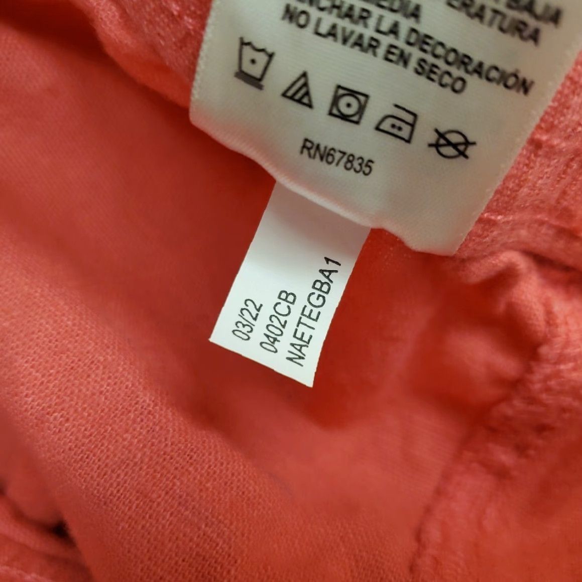 Nautica Nautica Shorts Womens Small Pink Linen Blend Elastic Waist Drawstring Comfort Size 28" / US 6 / IT 42 - 4 Thumbnail