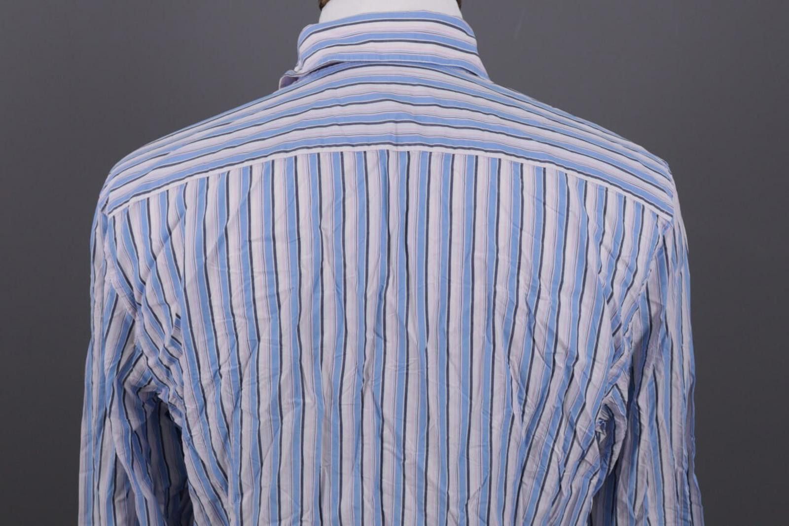 La Martina La Martina Buenos Aires Blue Stripe Shirt XXL / 2XL Size US XXL / EU 58 / 5 - 12 Thumbnail