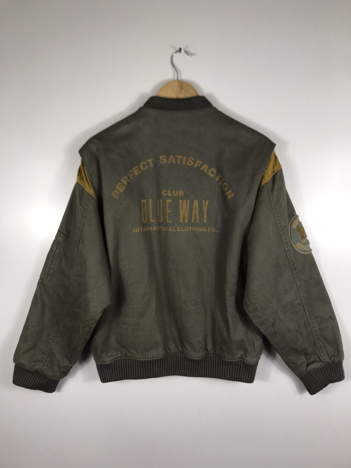Blue Blue Japan × Japanese Brand ⚡️Vintage Blue Way Clothing.Co Bomber Jacket Size US S / EU 44-46 / 1 - 13 Thumbnail