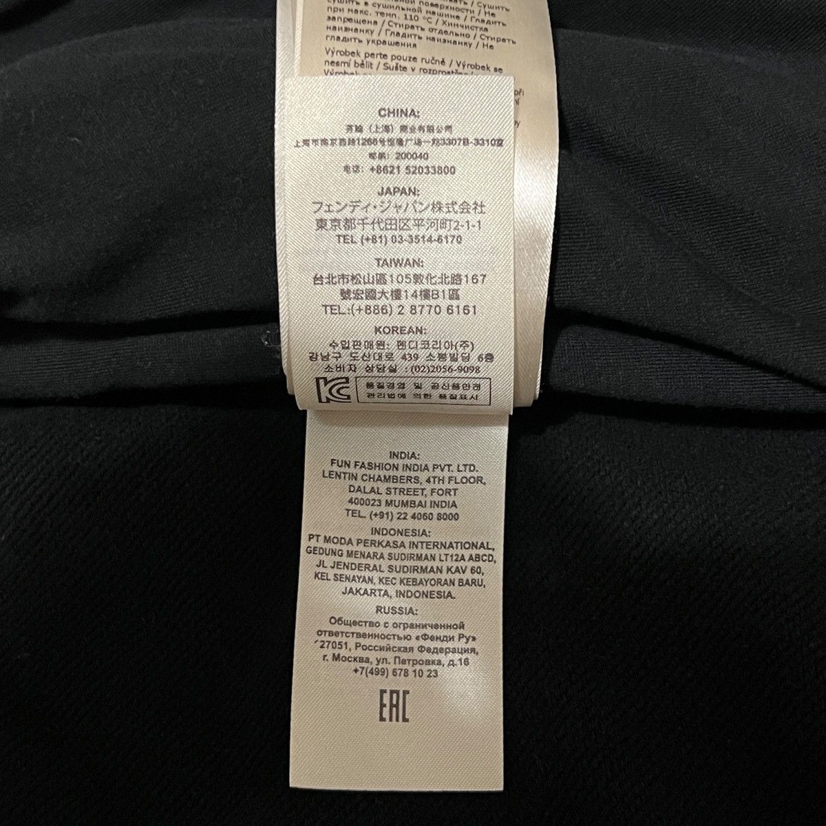 Fendi FENDI Zip-Up Cotton Jersey Collar-Integrated Hoodie Size US XXL / EU 58 / 5 - 14 Thumbnail