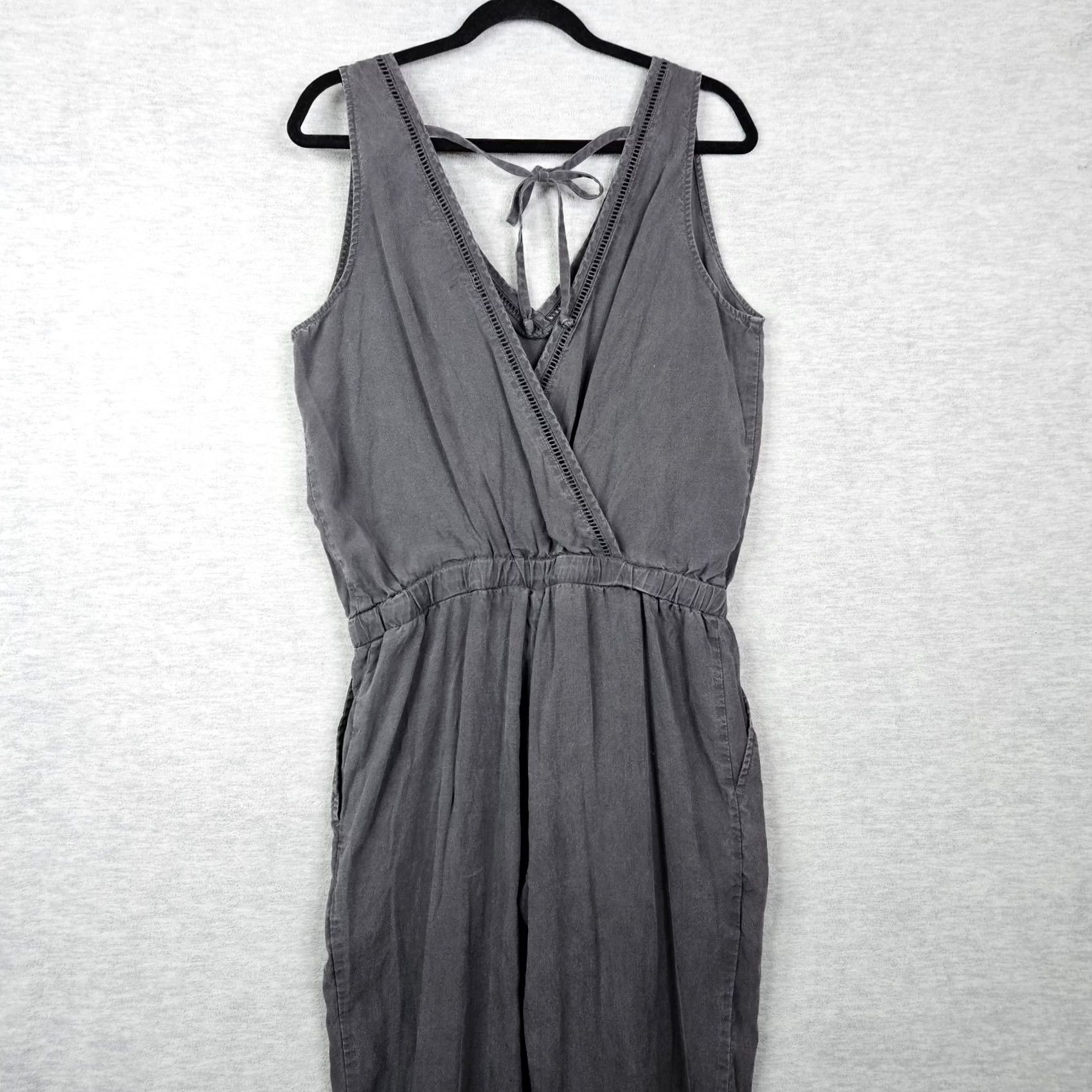 CLOT Cloth & Stone Women's Dark navy V-neck Cross Back Jumpsuit Size S Size 28" / US 6 / IT 42 - 5 Thumbnail