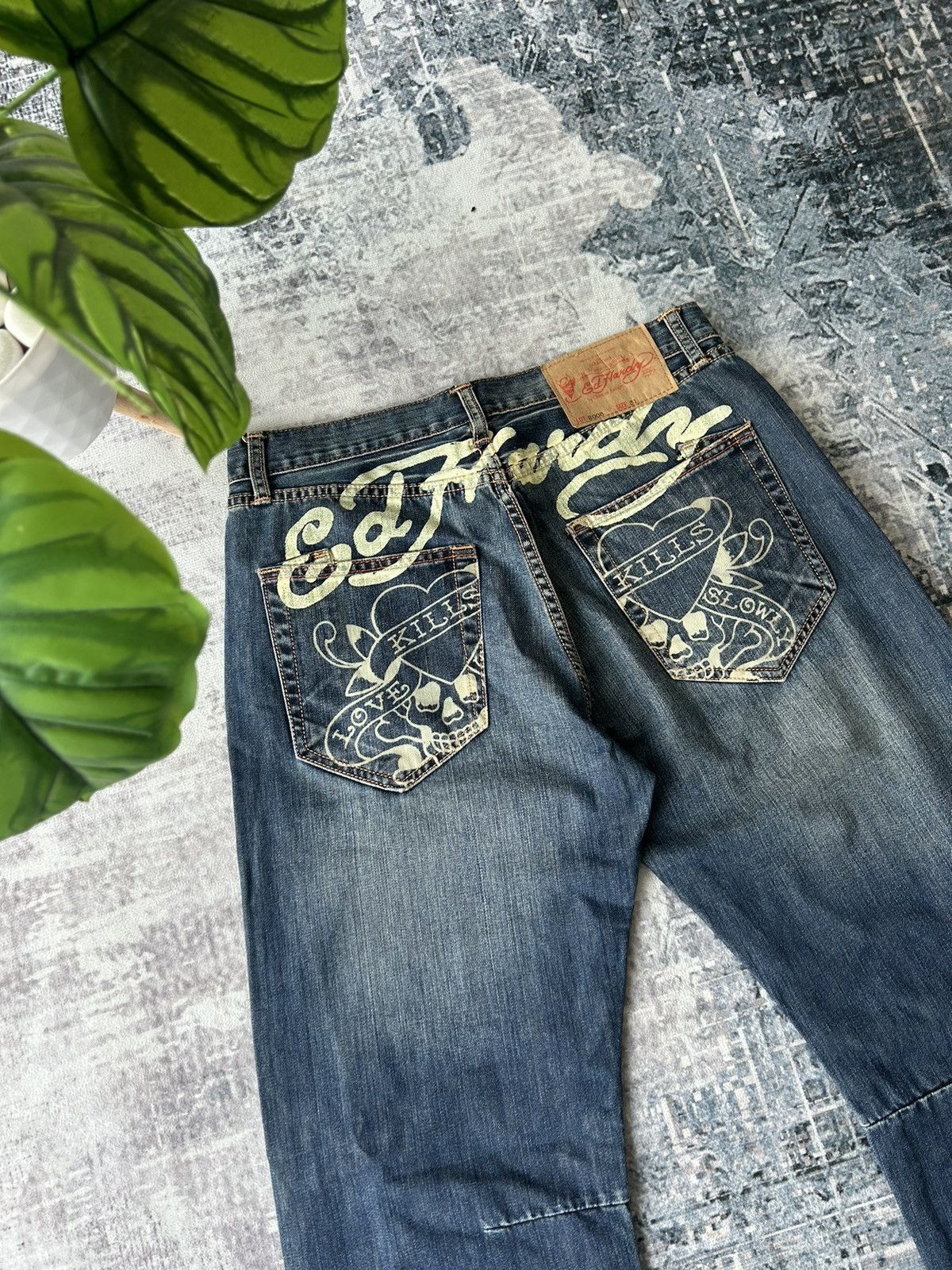 Ed Hardy KILLS LOVE Skull Logo Ed Hardy Jeans Size US 32 / EU 48 - 3 Thumbnail
