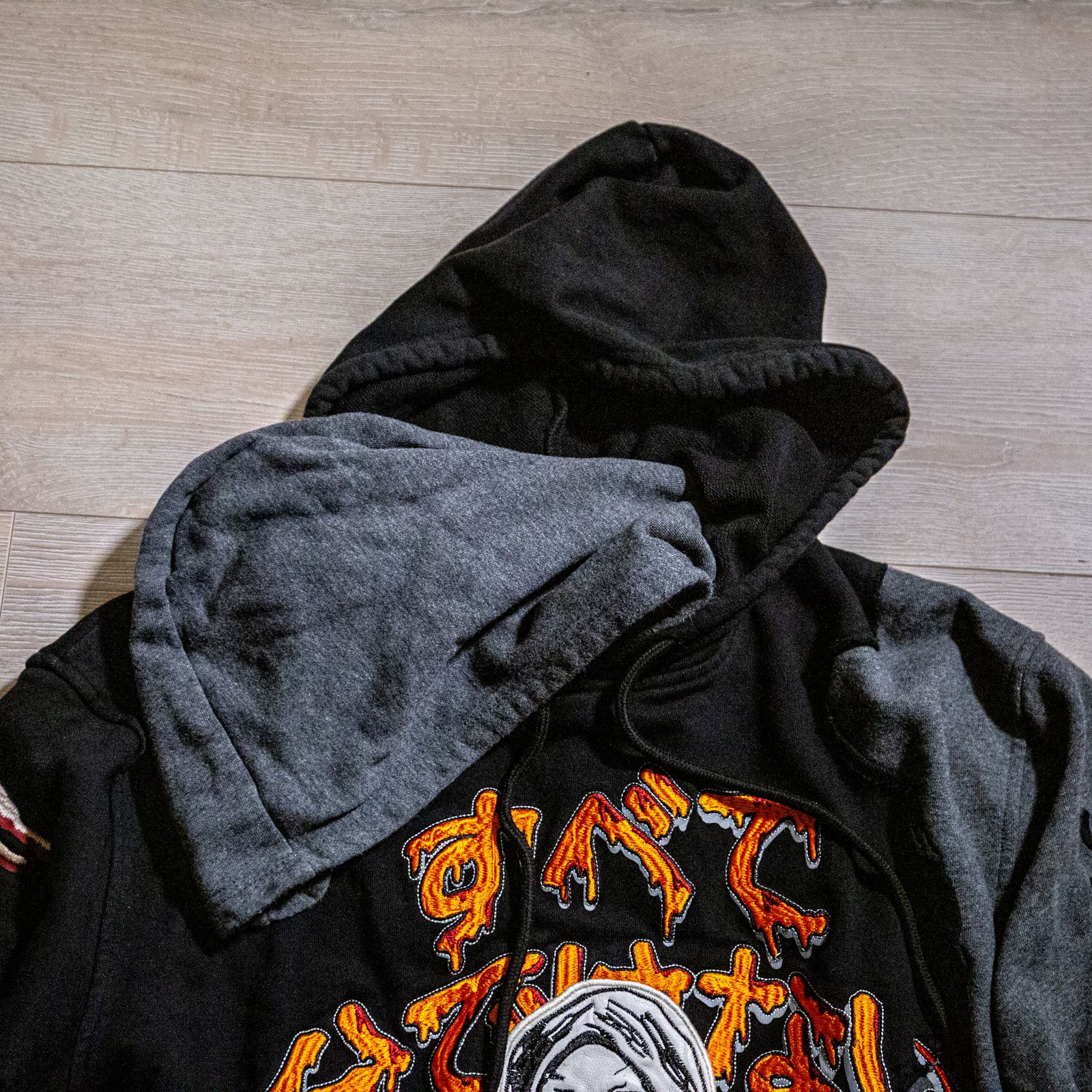 Other “Storms never last” Skeleton hoodie (black/gray) Size US XL / EU 56 / 4 - 5 Thumbnail