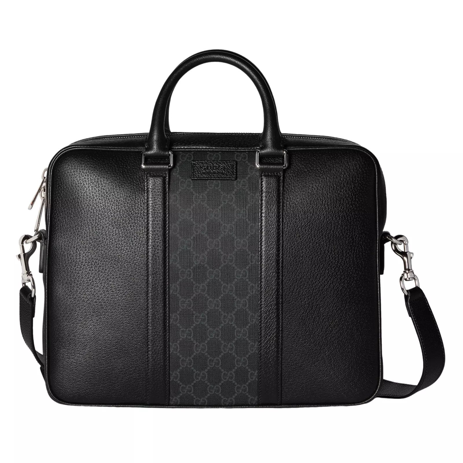 Gucci GUCCI $2900 Black Leather Briefcase New Authentic Size ONE SIZE - 1 Thumbnail