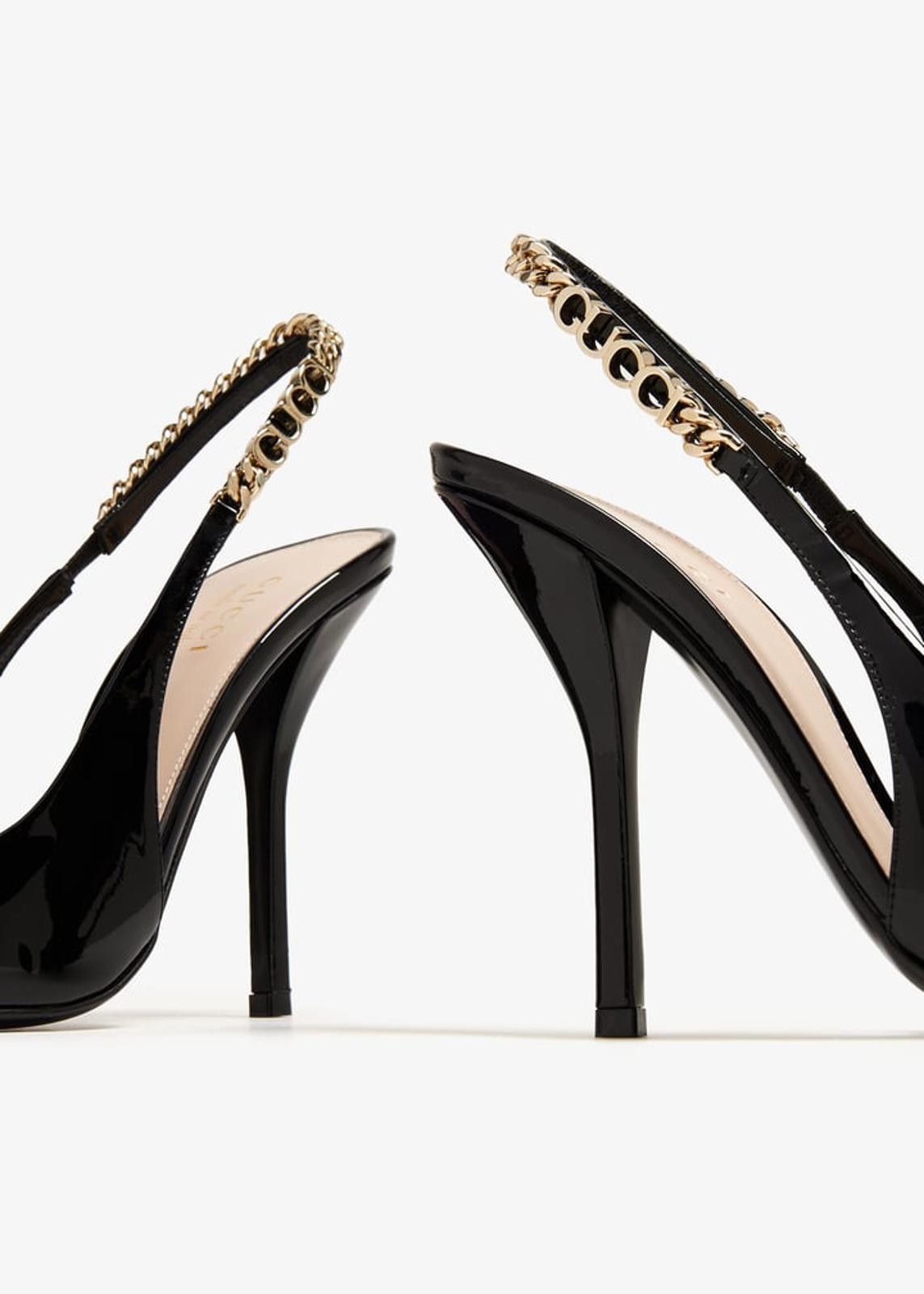 Gucci Gucci Signoria Patent Slingbacks Pumps Size US 7.5 / IT 37.5 - 3 Thumbnail