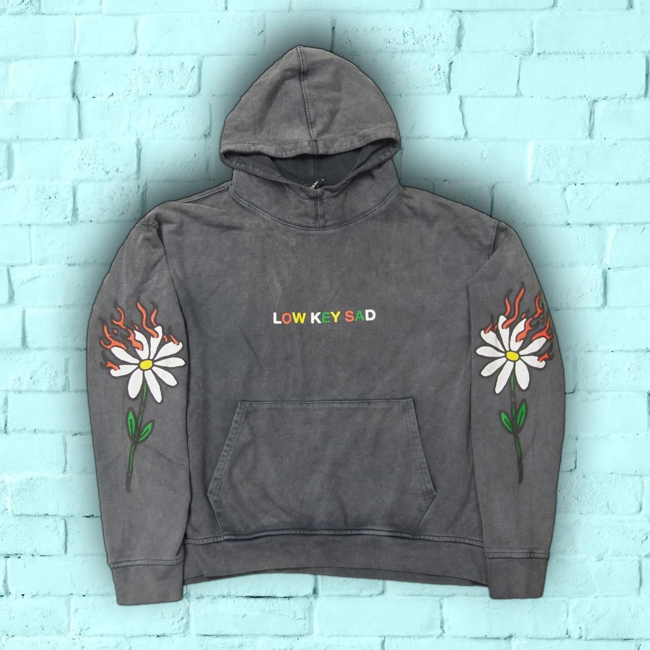 image of Drop Dead Low Key Sad - XL in Grey, Men's