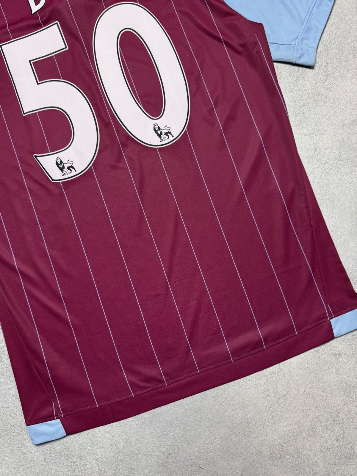 Macron Aston Villa 2014 2015 Home Shirt Soccer Jersey Macron Size US XL / EU 56 / 4 - 11 Thumbnail