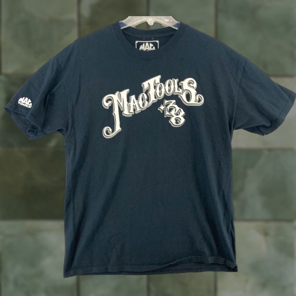 Vintage Mac Tools Graphic Print T-Shirt Large Black Crew Neck Mens Cars Grunge Size US L / EU 52-54 / 3 - 1 Thumbnail