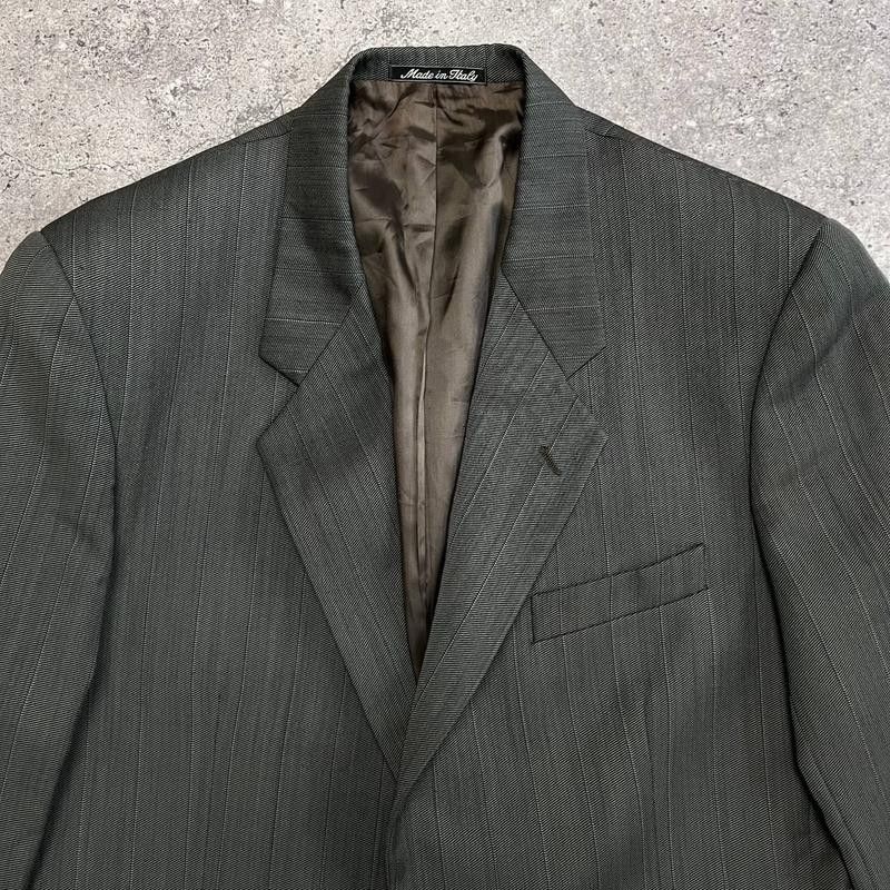 Emporio Armani × Vintage Vintage Italian Emporio Armani Wool Gray Blazer Size 50R Size 50R - 4 Thumbnail
