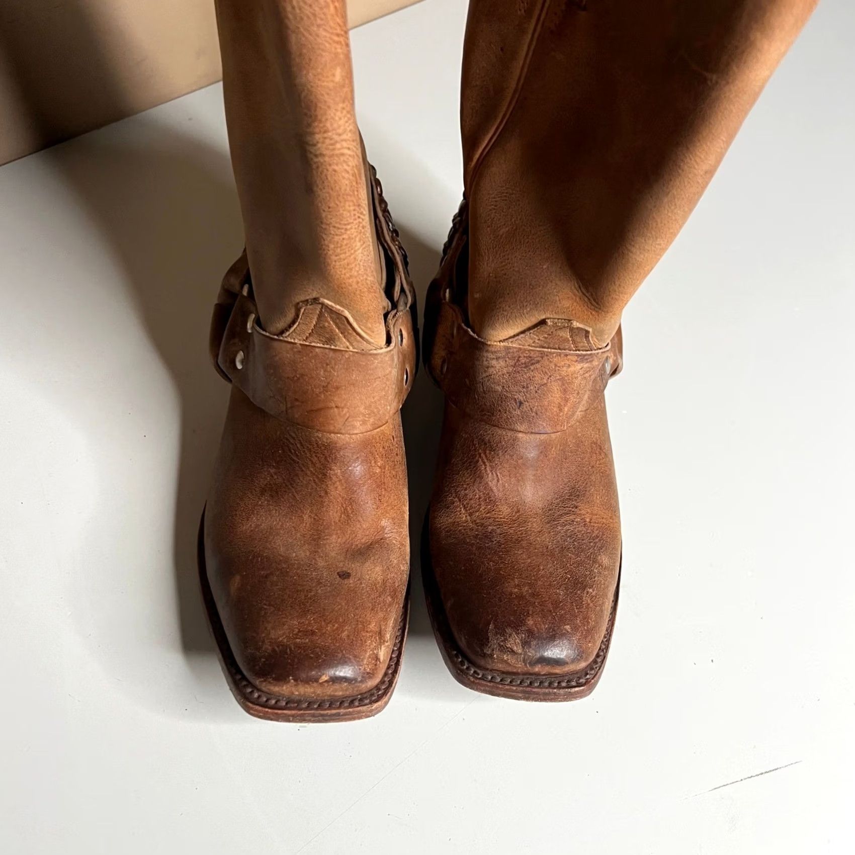 FREEBIRD Freebird By Steven - Tan Leather Harness Boots - Mens Boot Size US 6 / EU 39 - 2 Thumbnail