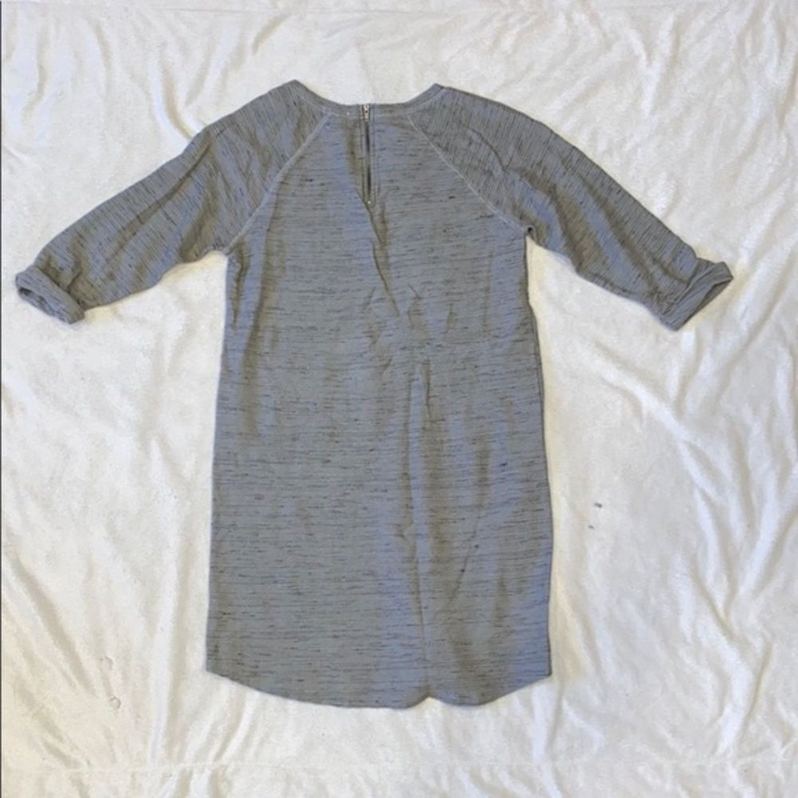 Other Caslon Textured Gray Long Sleeve Dress | Sz S Size S / US 4 / IT 40 - 4 Thumbnail