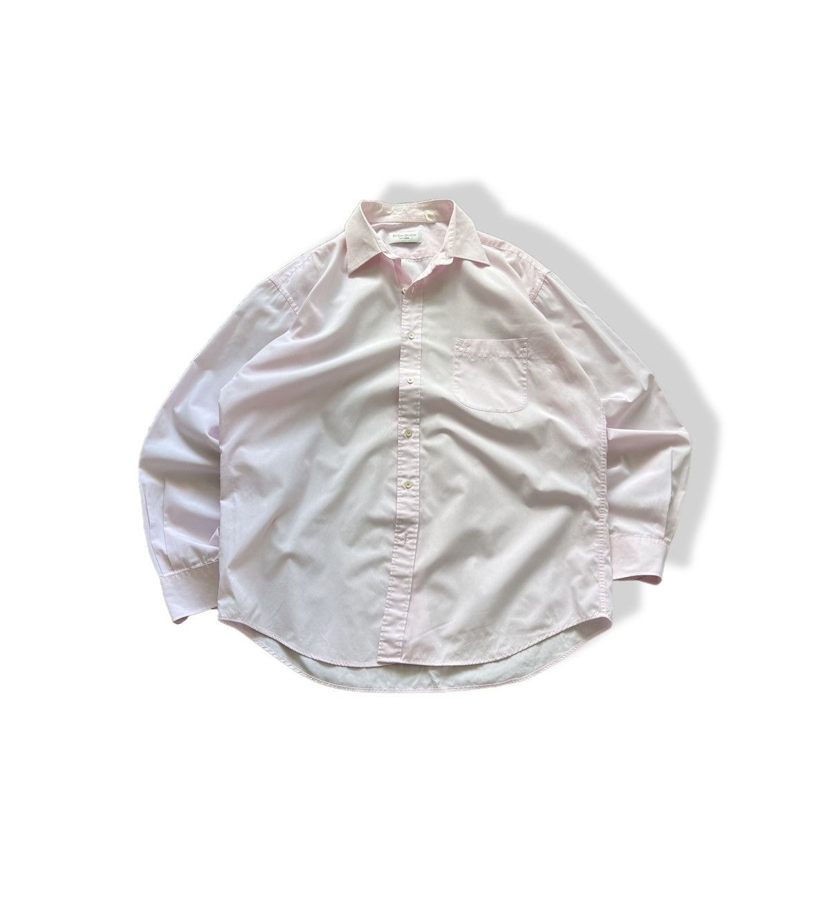 Vintage 80s Yves Saint Laurent Button Up Shirt Long Sleeve