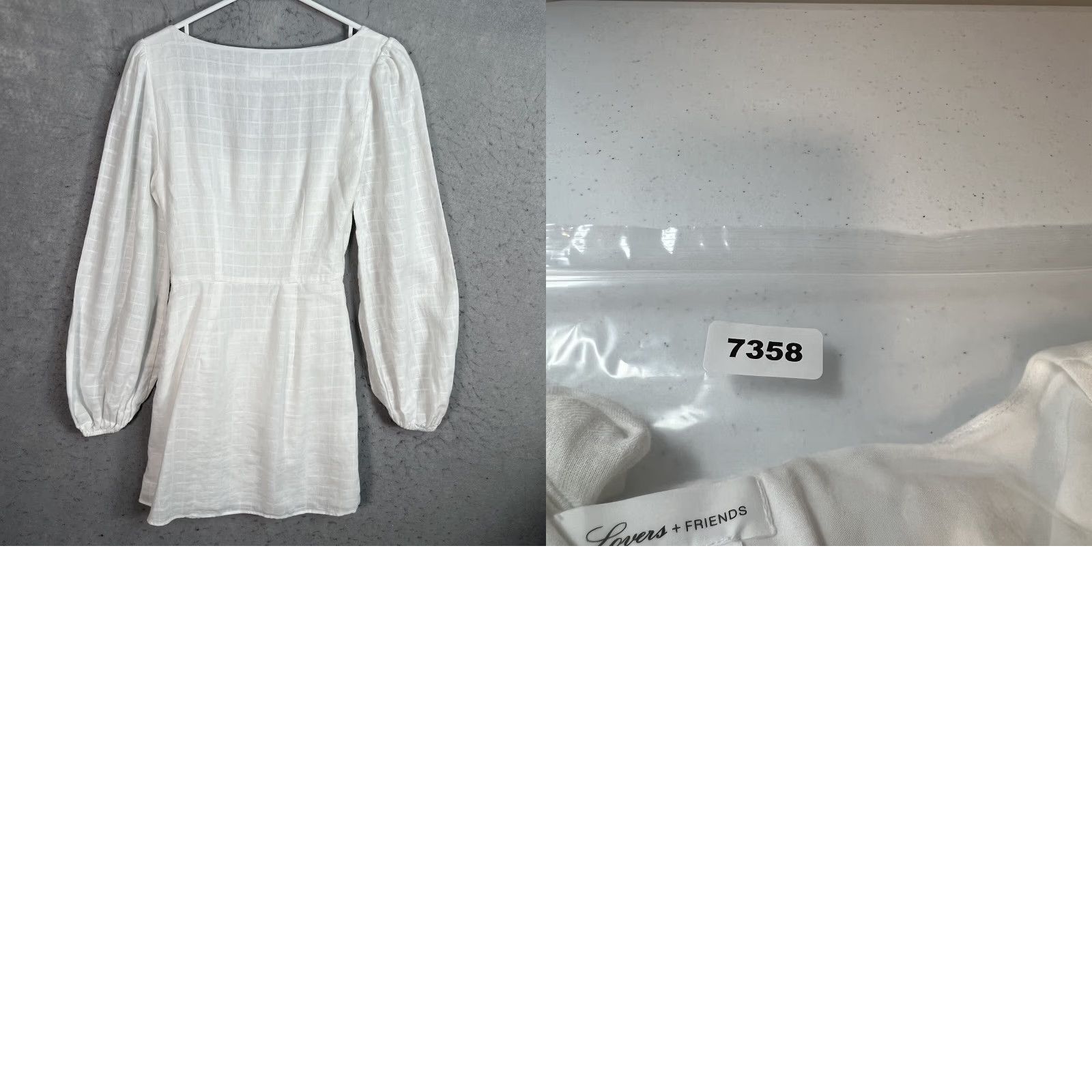 Vintage Lovers + Friends Dress Womens XS White One Shoulder Long Sleeve Tie  Closure Mini Fashion Designer Party Cocktail Wedding Formal | Grailed