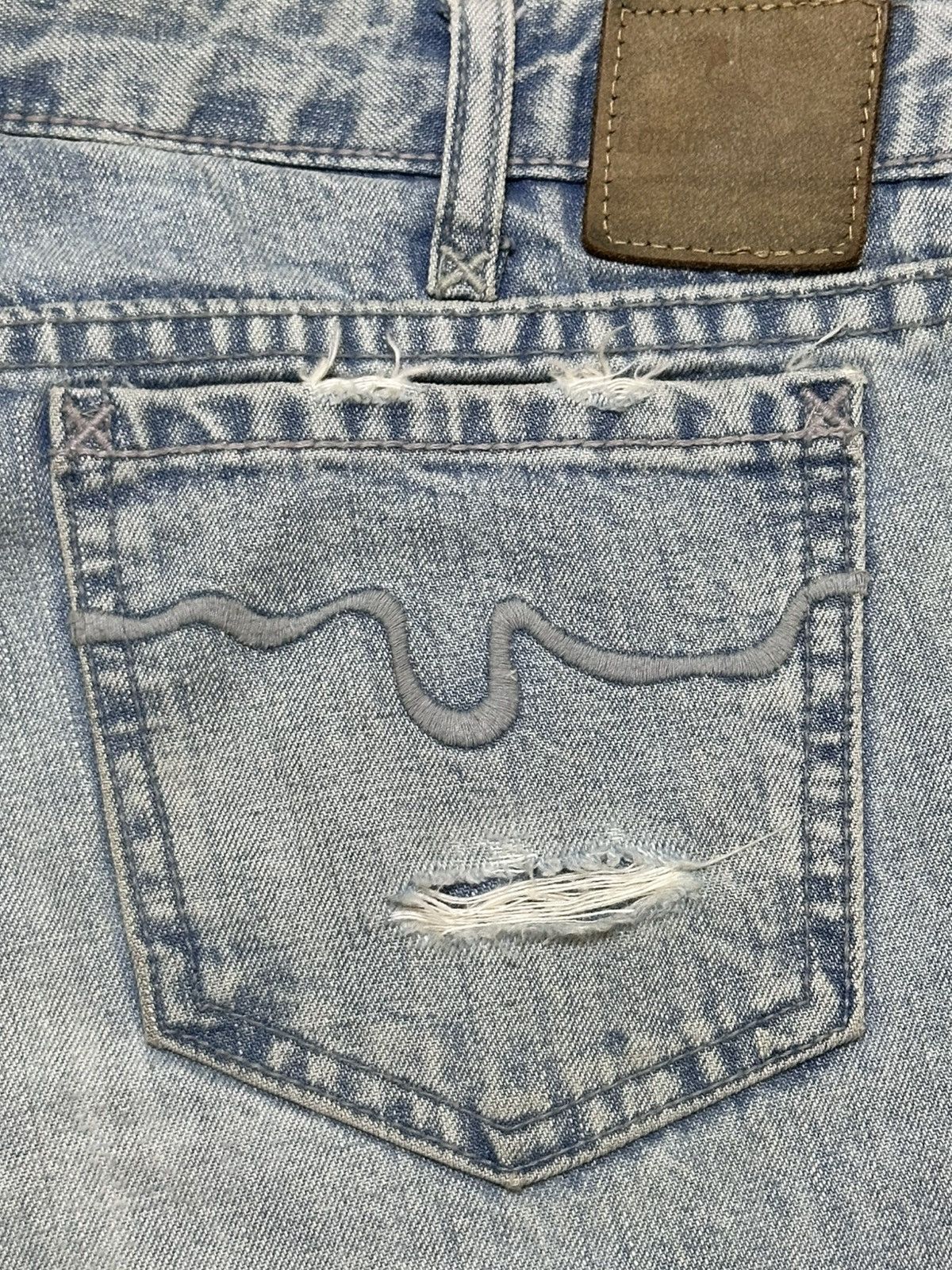 Japanese Brand Vintage LD Distressed Jean With Baggy Loose Style Faded Wash Size US 30 / EU 46 - 7 Thumbnail