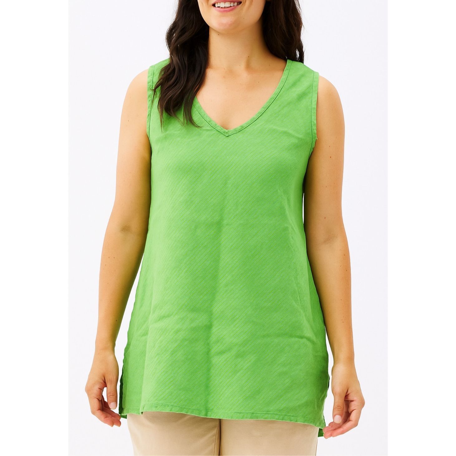 FLAX Flax linen sleeveless striped top sz Medium Size M / US 6-8 / IT 42-44 - 1 Thumbnail