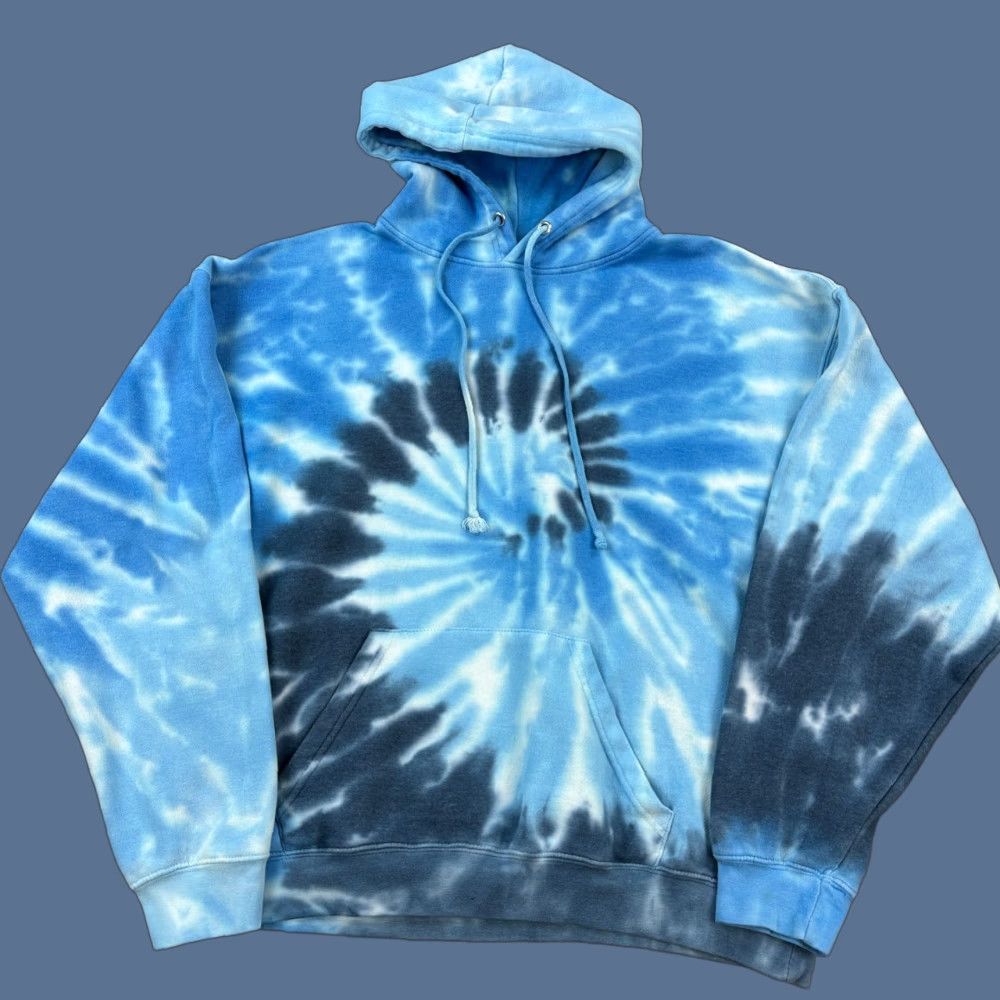 Vintage Dreamsicle Hoodie Mens XL Blue Spiral Tie Dye Pullover Sweatshirt Shirt Mens XL Blue Tie Dye Hoodie Pullover Sweatshirt 90s Retro Sportswear Size US XL / EU 56 / 4 - 1 Thumbnail