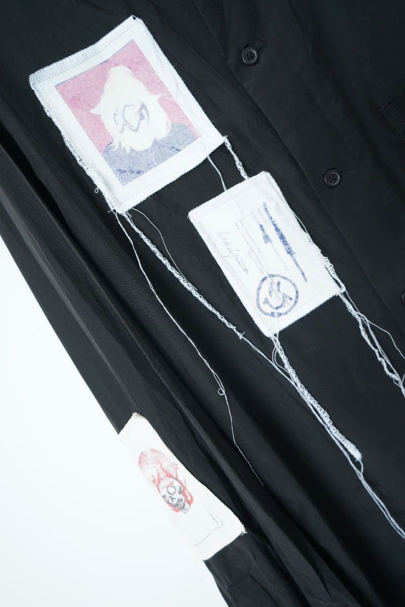 Yohji Yamamoto Yohji Yamamoto Yohji Yamamoto Patchwork Black Shirt Size US L / EU 52-54 / 3 - 5 Thumbnail