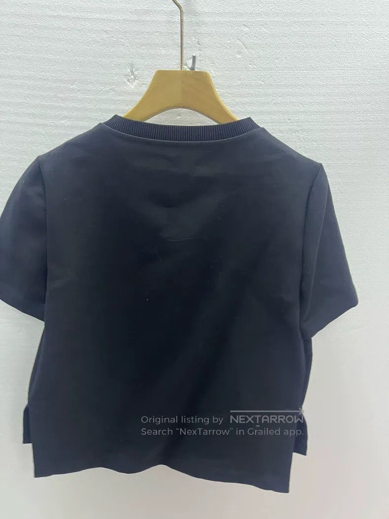 Fendi Fendi Black patchwork lambskin monster short-sleeved shirt Size XS / US 0-2 / IT 36-38 - 2 Thumbnail