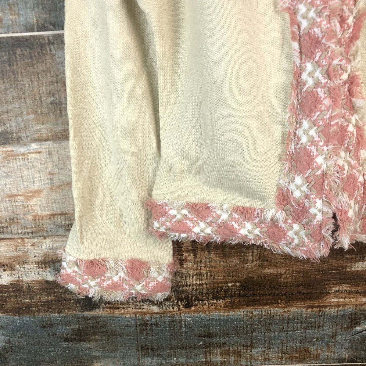 Homespun Knitwear × Japanese Brand DL Givors Pink Cardigan Knitwear #C682 Size M / US 6-8 / IT 42-44 - 7 Thumbnail