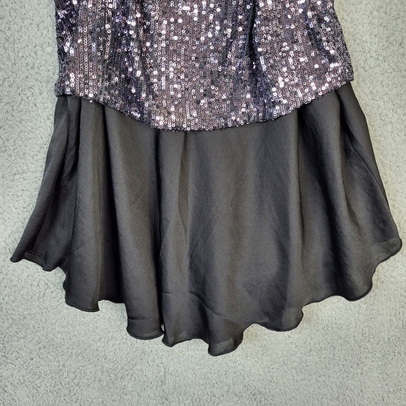 Free People Free People Tank Top Womens Cropped Sequin Square Neck Black L Size L / US 10 / IT 46 - 2 Thumbnail