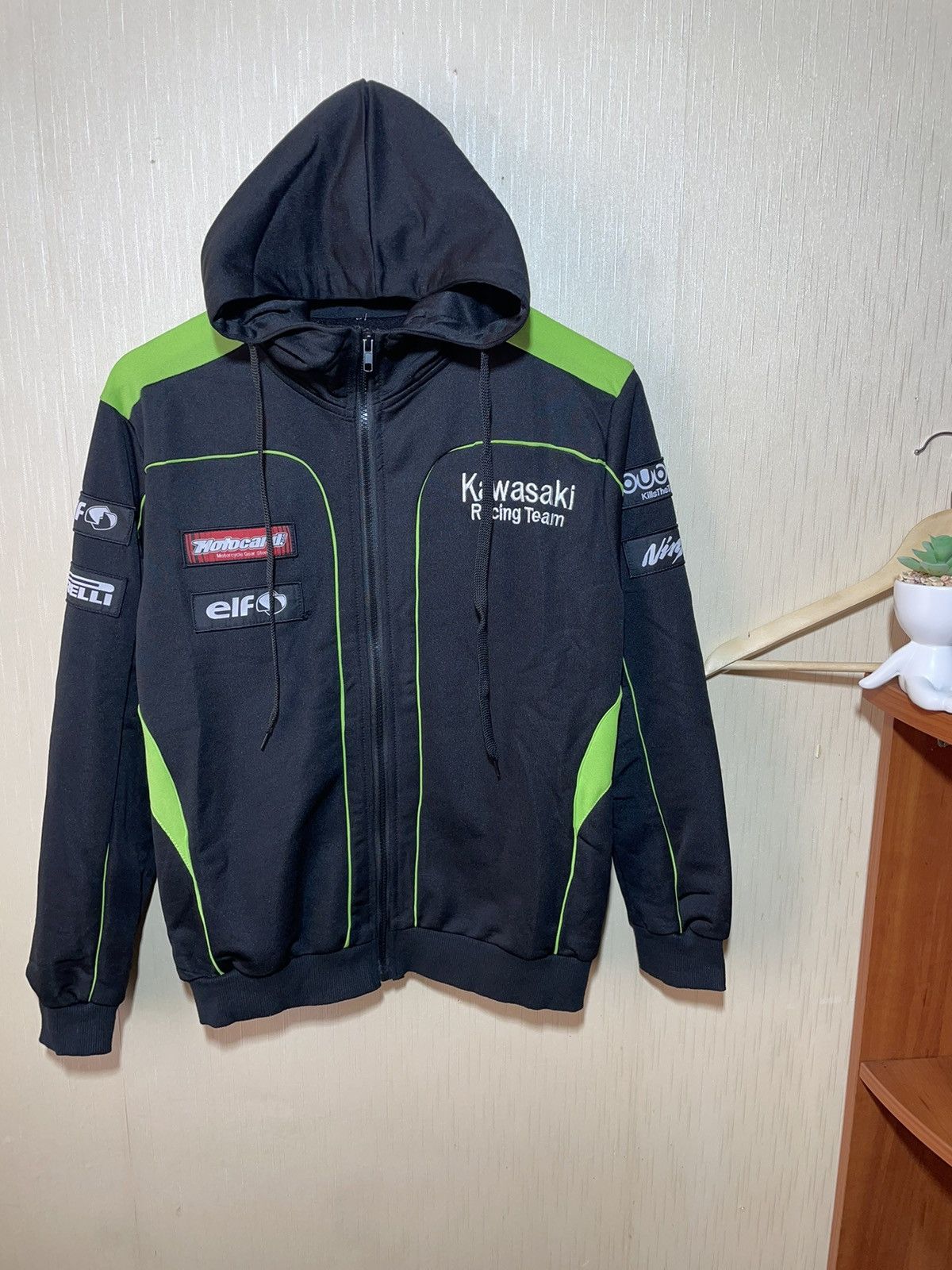 Vintage Kawasaki vintage racing zip hoodie Size US S / EU 44-46 / 1 - 2 Thumbnail