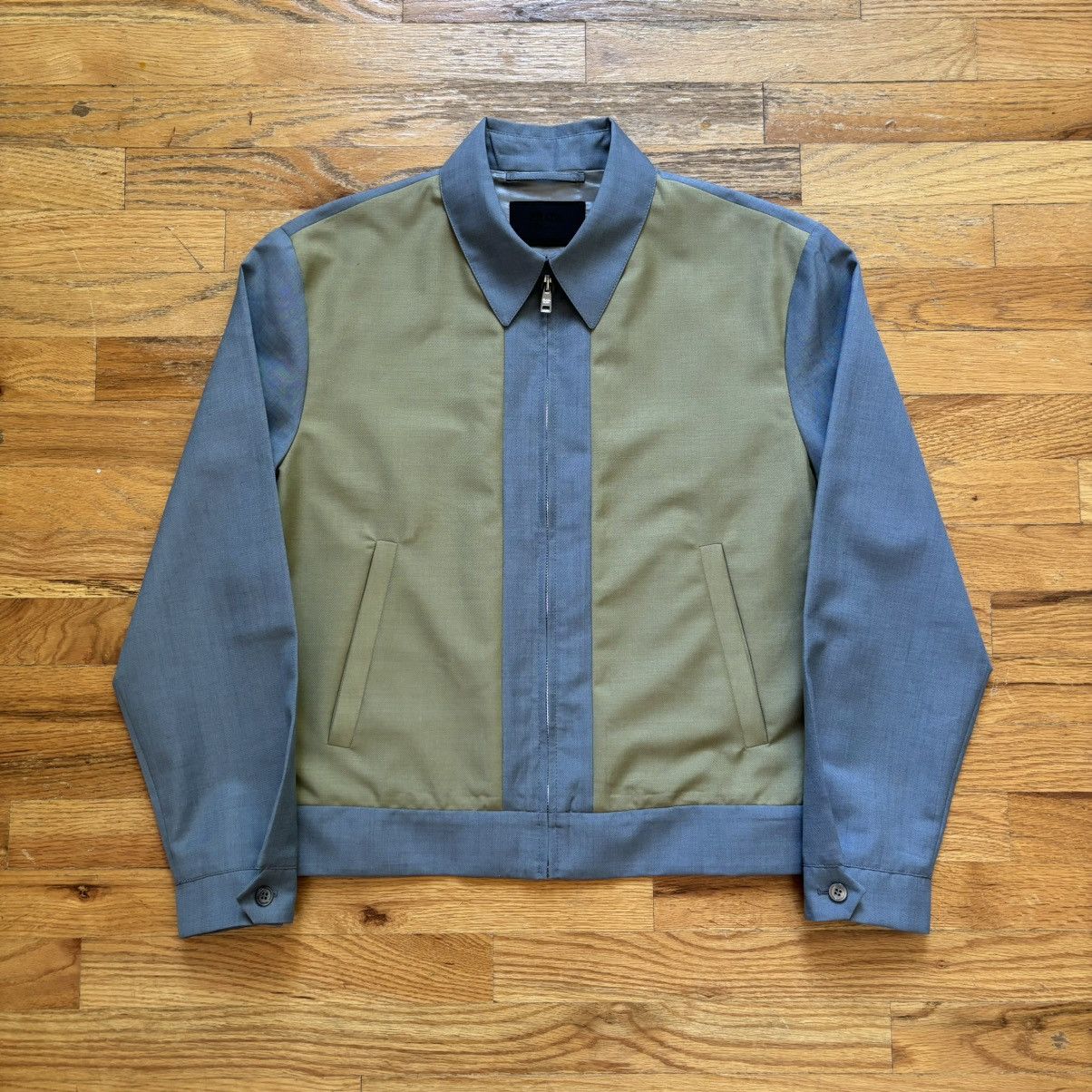 Prada SS2018 Wool/Mohair Colorblock Bowling Jacket Size US S / EU 44-46 / 1 - 1 Thumbnail