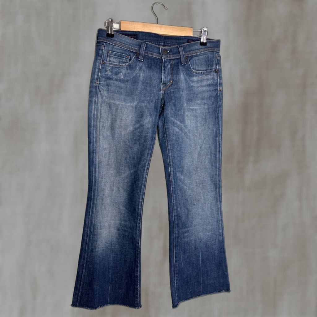 Citizens Of Humanity Citizens of Humanity Jeans Womens 27 Blue Ingrid 002 Low Waist Flare Dark Wash Size 30" / US 8 / IT 44 - 1 Thumbnail