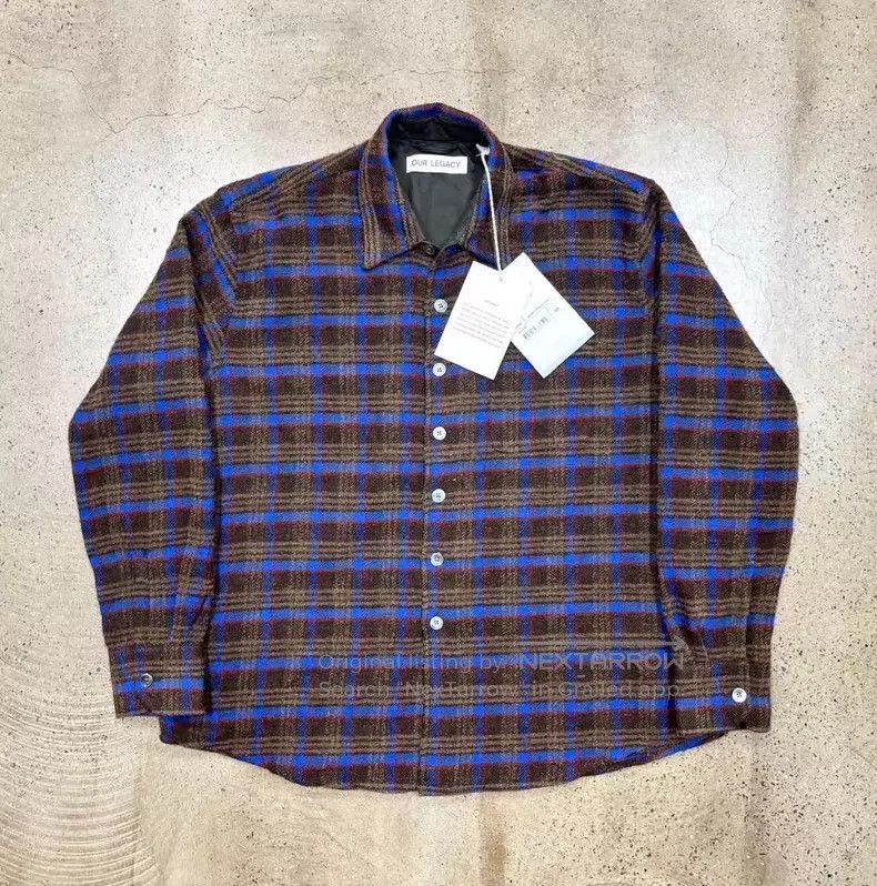 Our Legacy Our Legacy Plaid Shirt Brown Tone Size US S / EU 44-46 / 1 - 1 Thumbnail