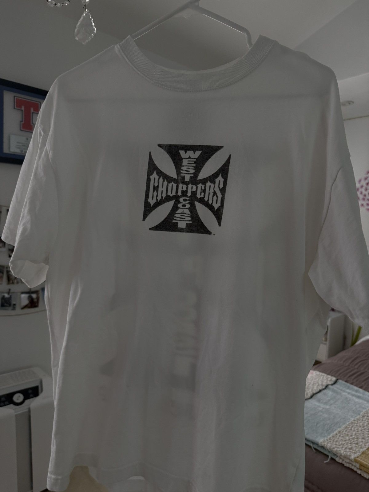 West Coast Choppers Weat Coast Choppers Cross Tee - White Size US M / EU 48-50 / 2 - 2 Thumbnail