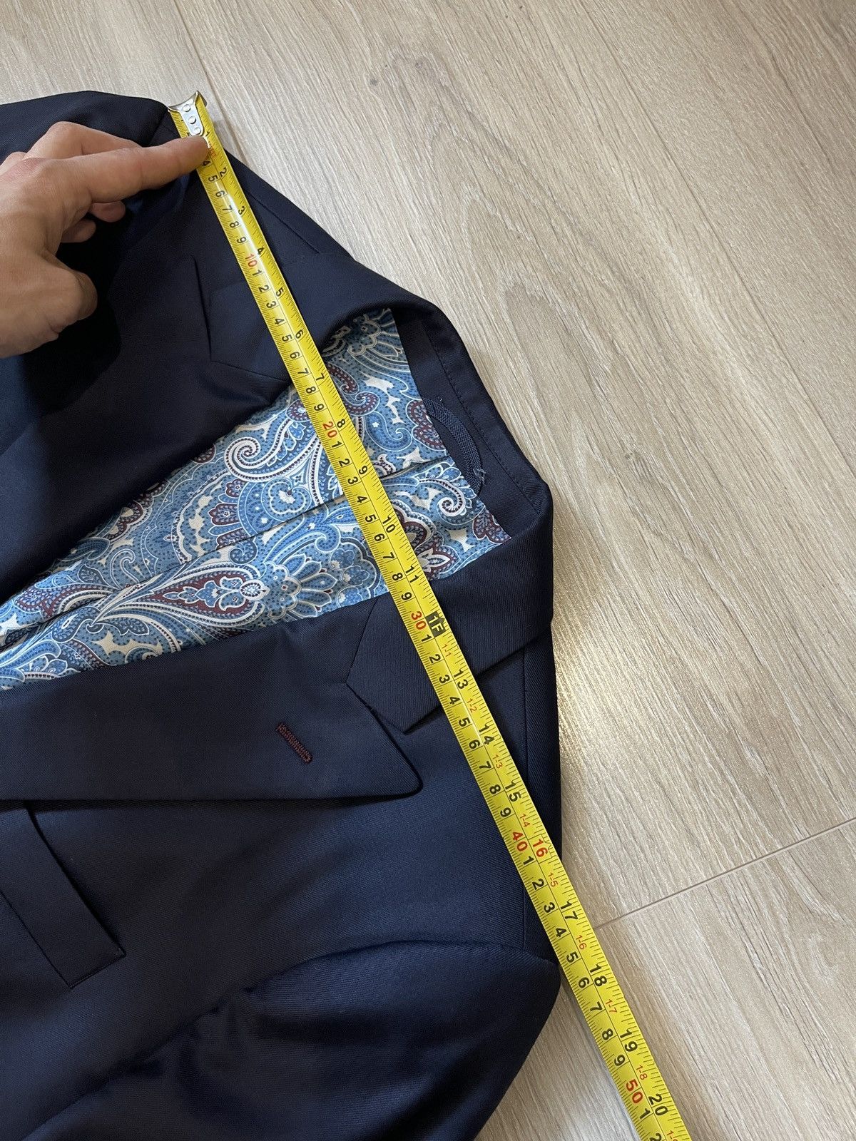 Vitale Barberis Canonico Vintage VITALE BARBERIS CANONICO blazer dark blue jacket Size 42R - 12 Thumbnail