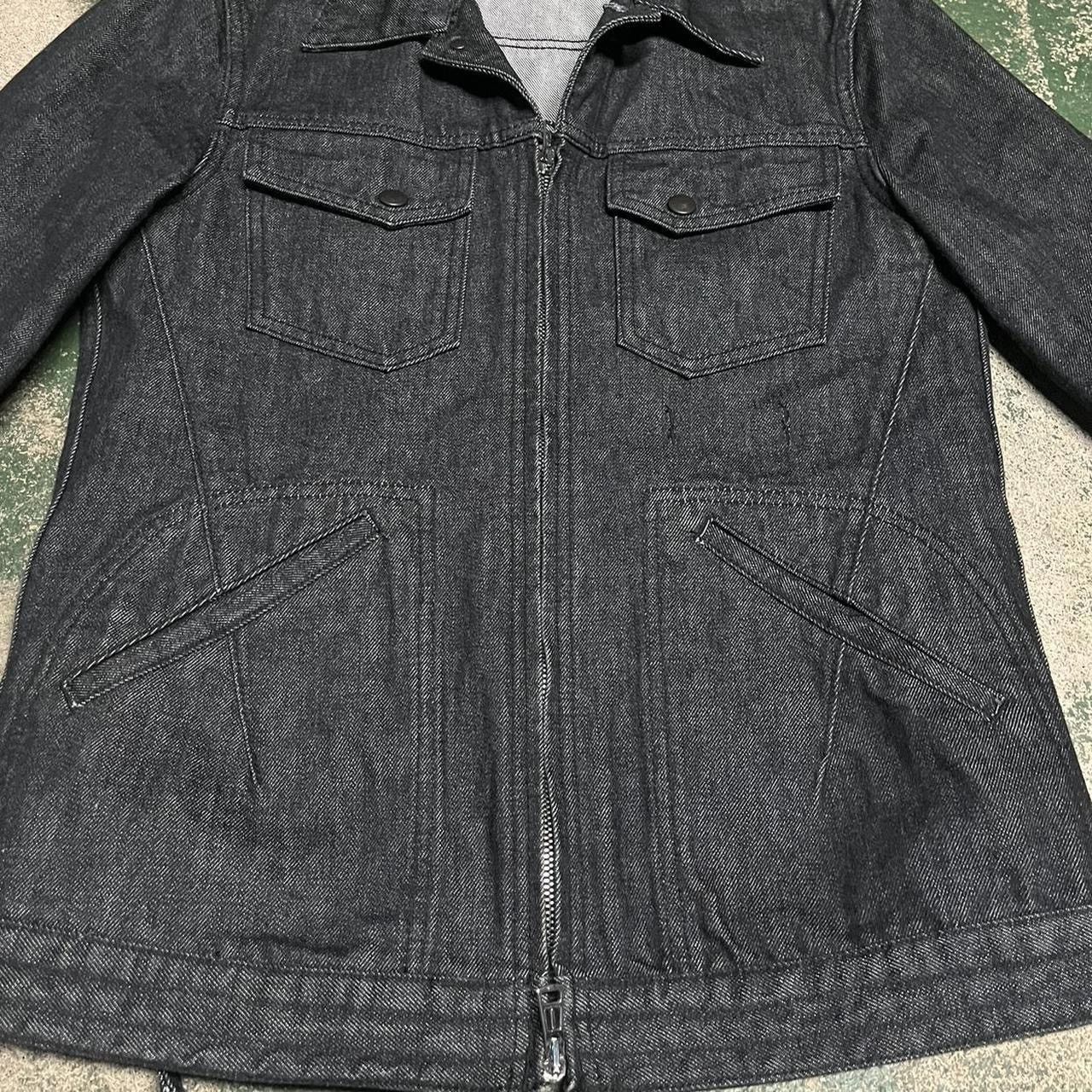 Number (N)ine Number (Nine) Black Denim Zip Jacket Size US S / EU 44-46 / 1 - 3 Thumbnail
