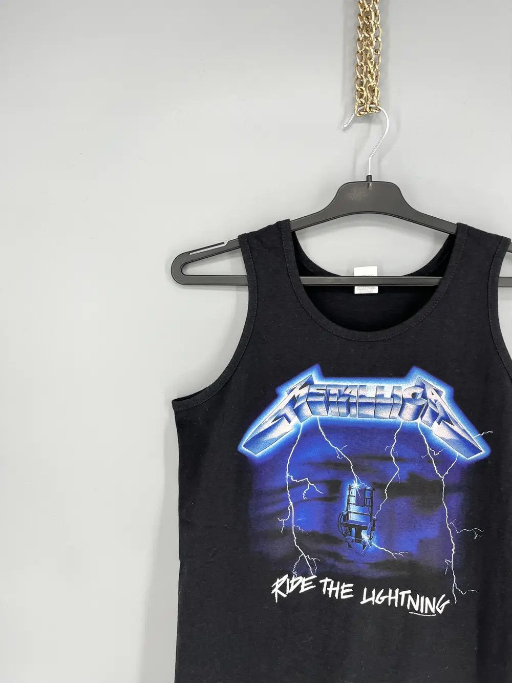 Band Tees Vintage Metallica Ride the Lightning Heavy Metal Rock Tshirt Size US M / EU 48-50 / 2 - 4 Thumbnail