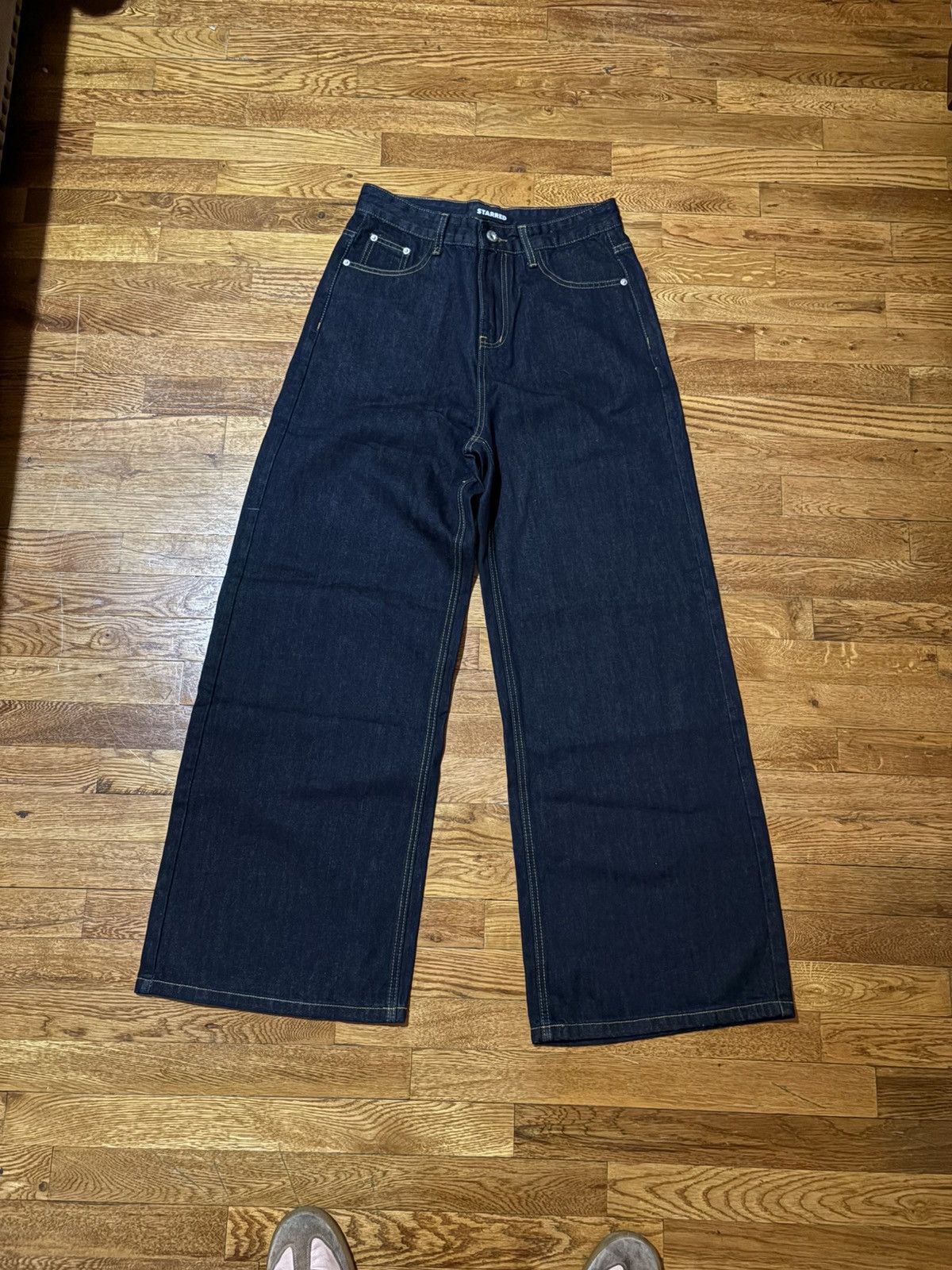Other Starred Navy wide leg jeans Size US 30 / EU 46 - 1 Thumbnail