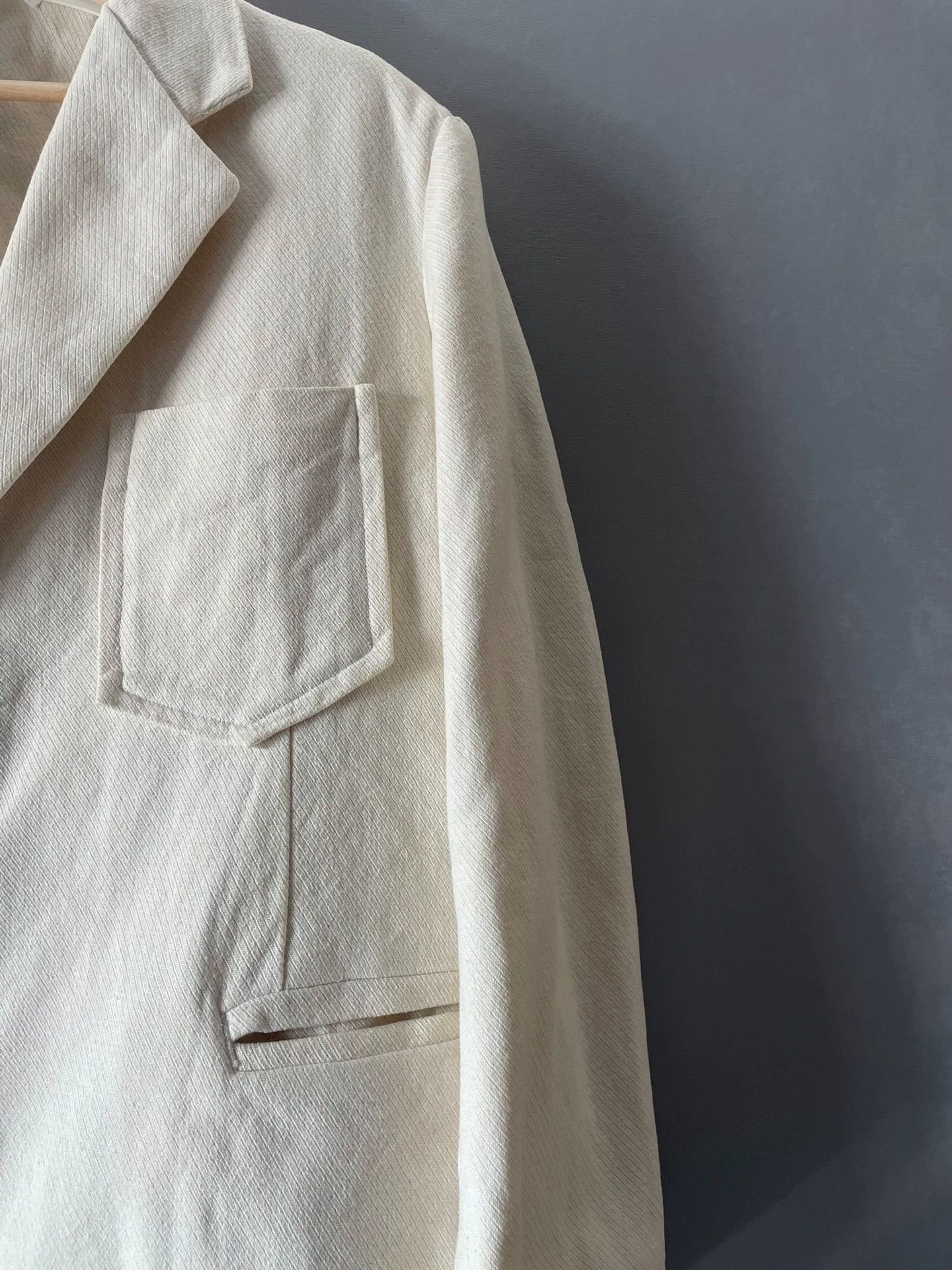 Yohji Yamamoto Yohji Yamamoto 1996SS Flower & Boy Thick Canvas Jacket M Size US M / EU 48-50 / 2 - 3 Thumbnail
