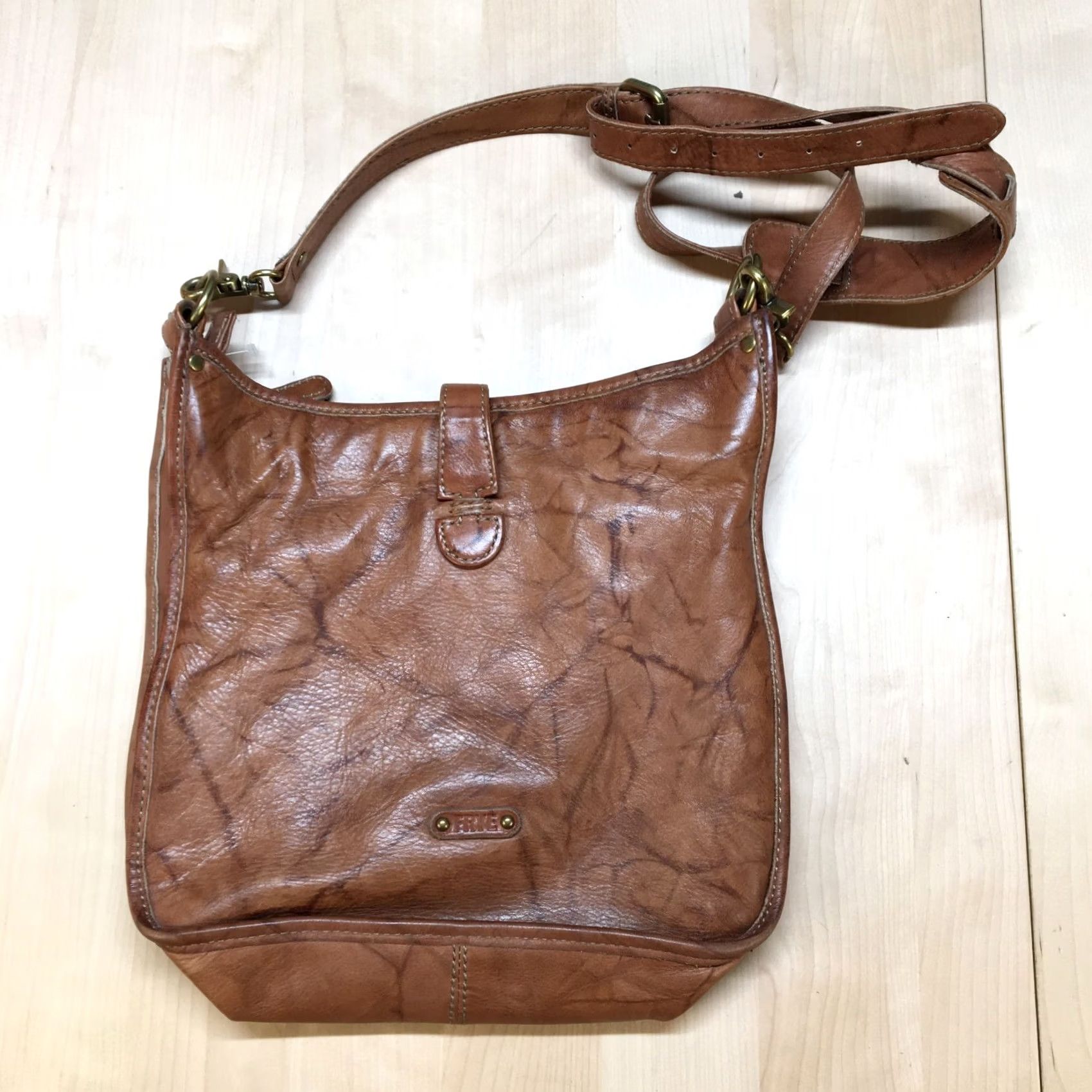 Frye Frye Madison North Crossbody Bag Brown Leather Small Women Adjustable Strap Vintage: No Size ONE SIZE - 4 Thumbnail